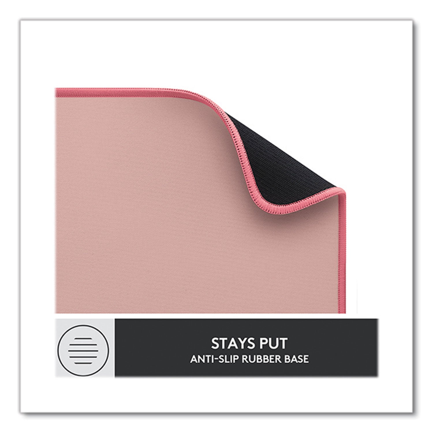 Studio Series Polyester Desk Mat, 27.5 x 11.8, Dark Rose Logitech® Flipcost