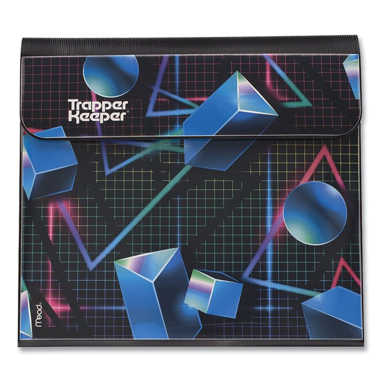 Trapper Keeper 3-Ring Pocket Binder, 1" Capacity, 11.25 x 12.19, Shapes