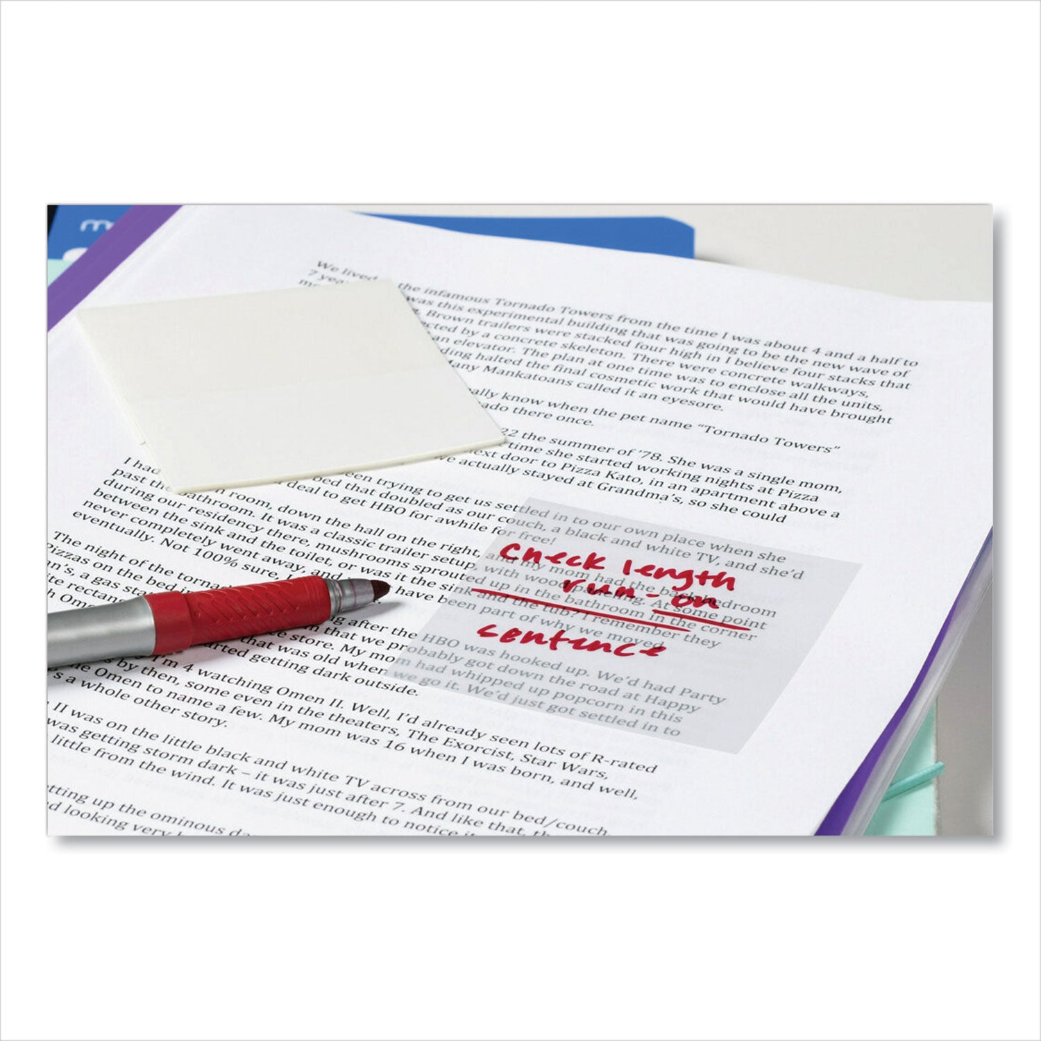 Post-it® Transparent Notes, 2.88" x 2.88", 36 Sheets/Pad