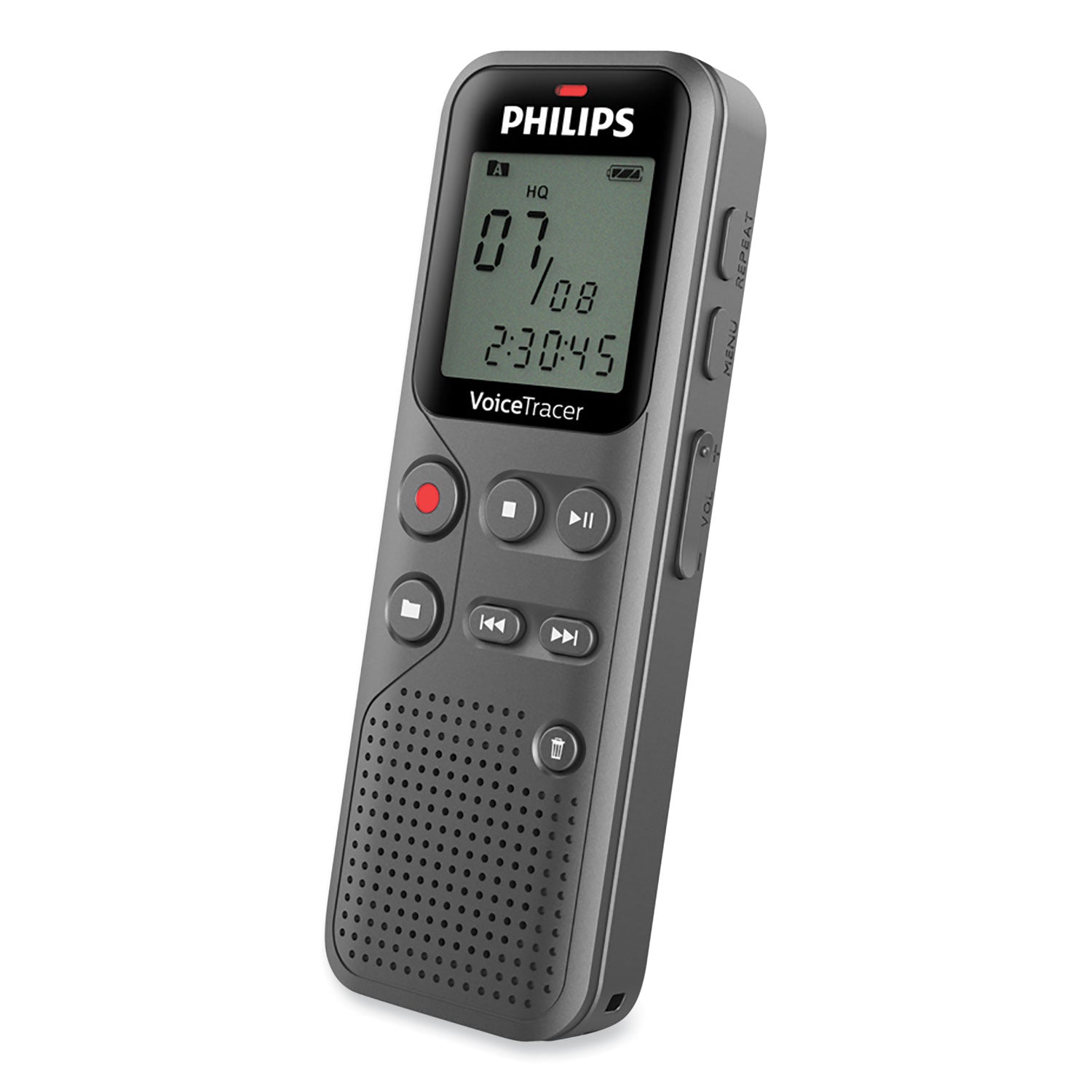 Philips® Voice Tracer DVT1120 Digital Voice Recorder, 8 GB, Black