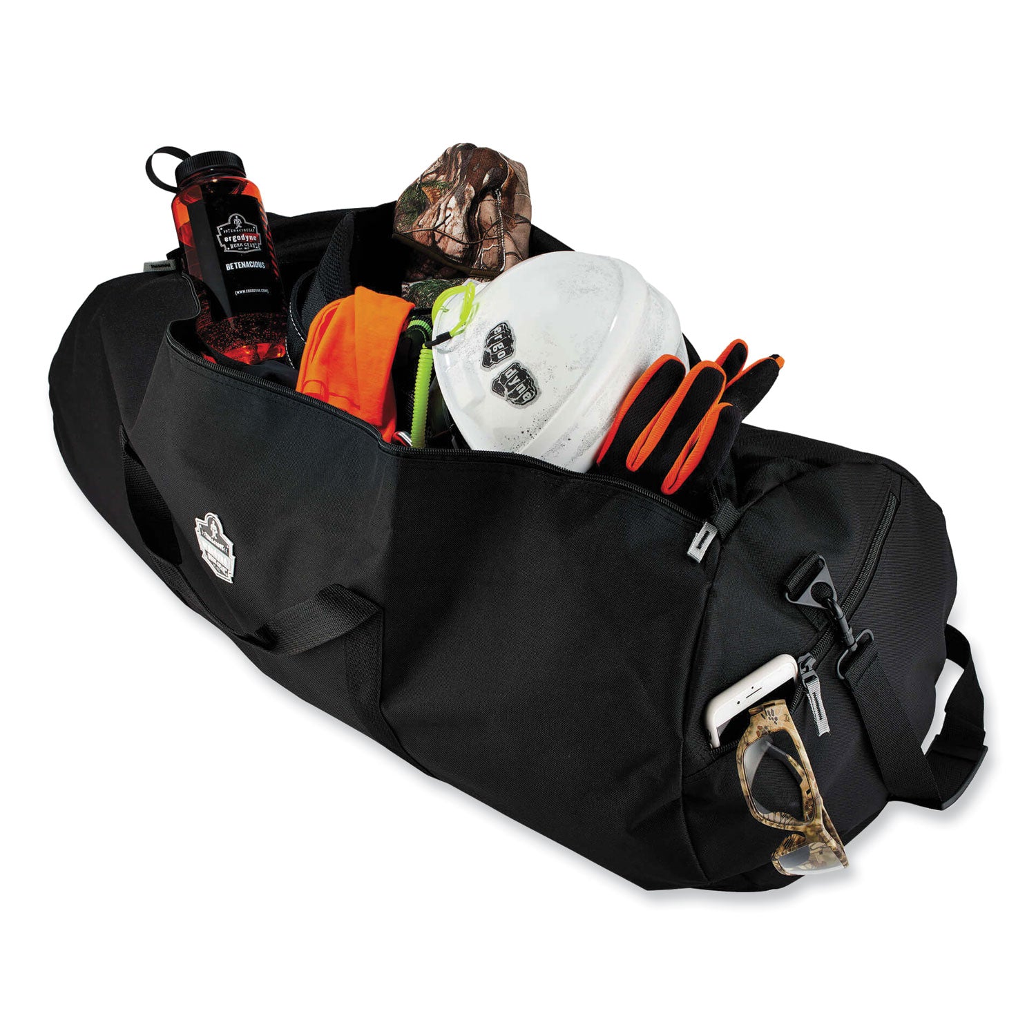 Ergodyne® Arsenal 5020P Gear Duffel Bag, Polyester, Large, 14 x 35 x 14, Black