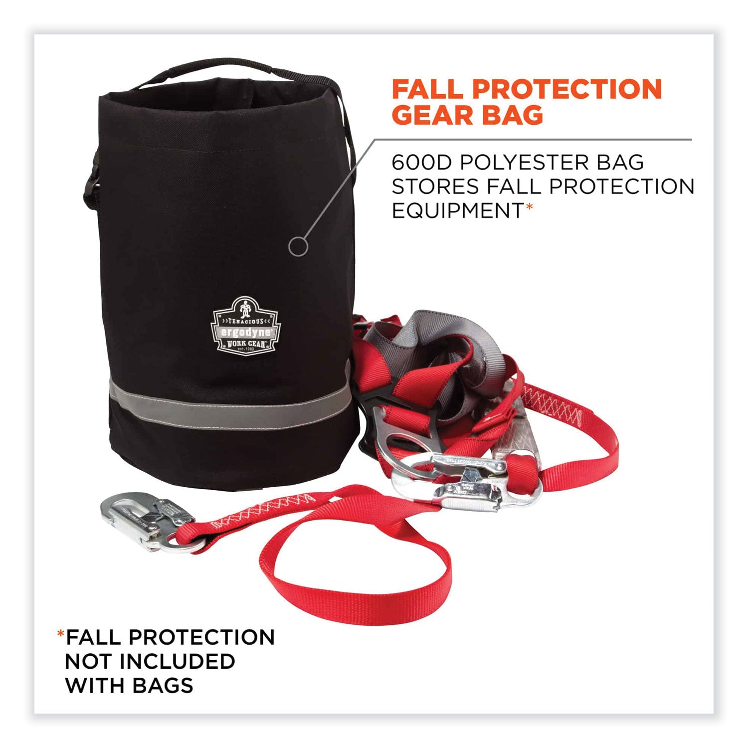 Ergodyne® Arsenal 5130 Fall Protection Bag , 10 x 10 x 15, Black