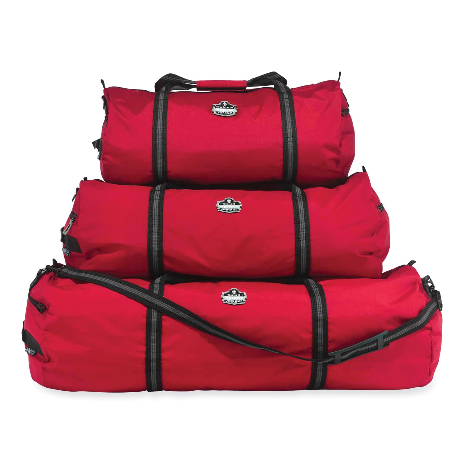 Ergodyne® Arsenal 5020 Gear Duffel Bag, Nylon, Large, 14 x 35 x 14, Red