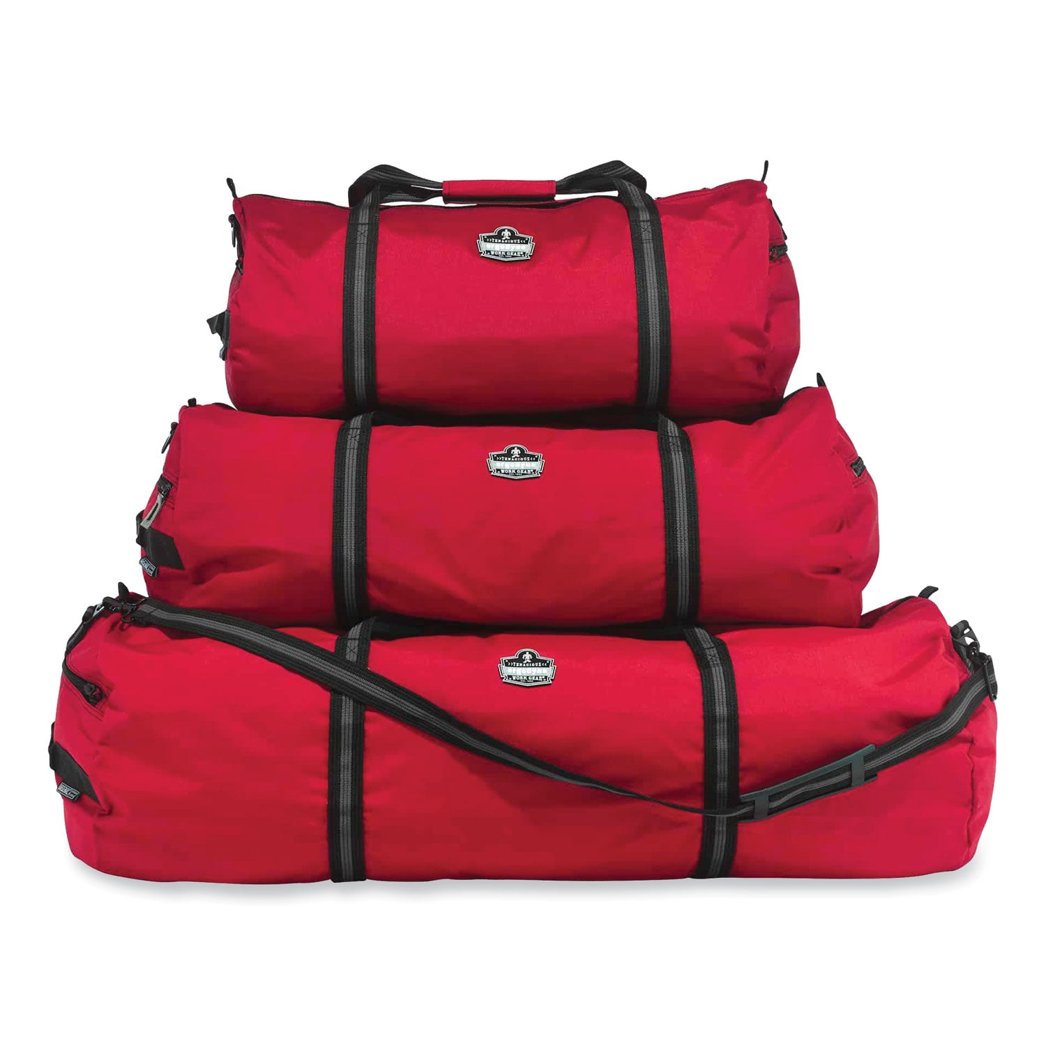 Ergodyne® Arsenal 5020 Gear Duffel Bag, Nylon, Small, 12 x 23 x 12, Red