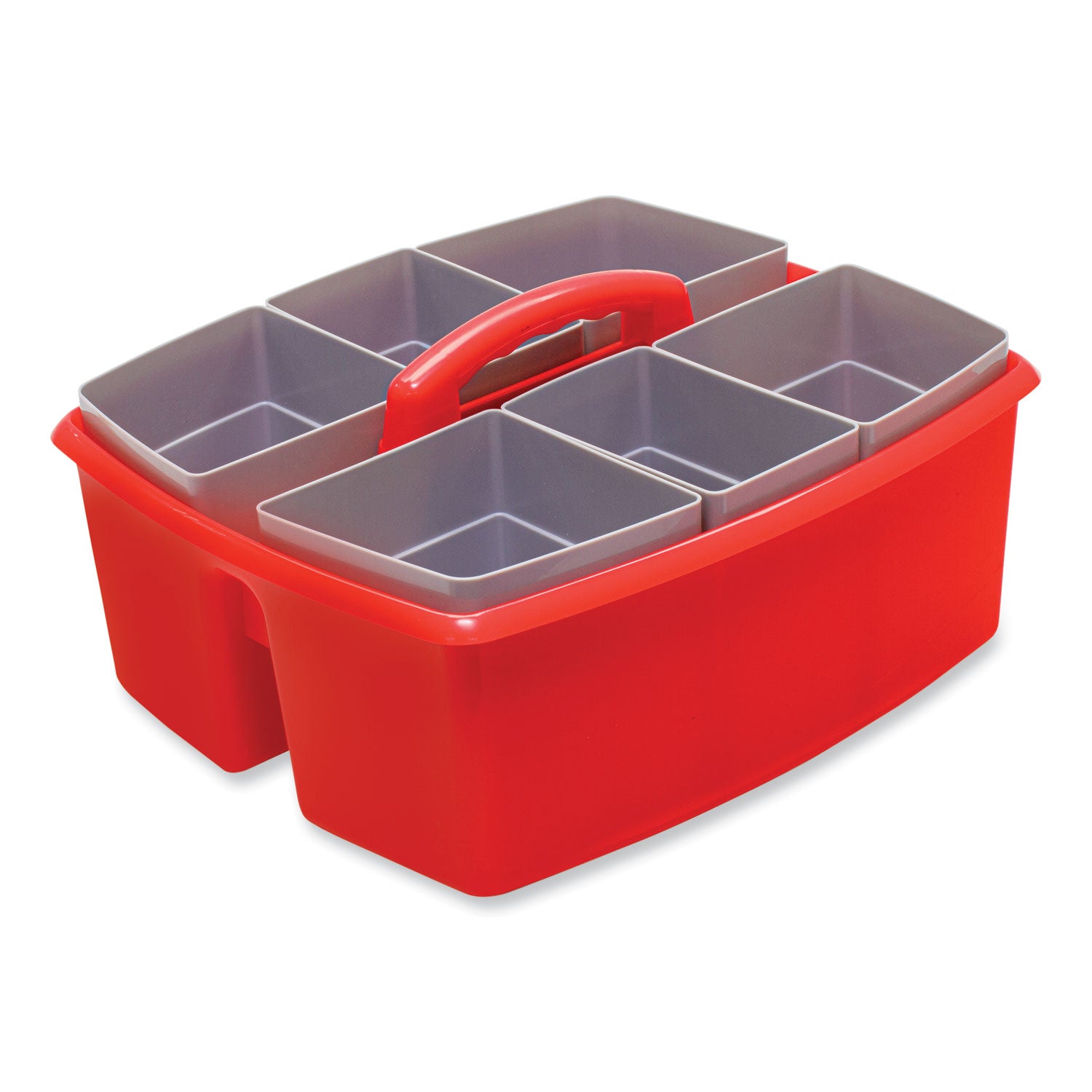 Large Caddy with Sorting Cups, Red, 2/Carton