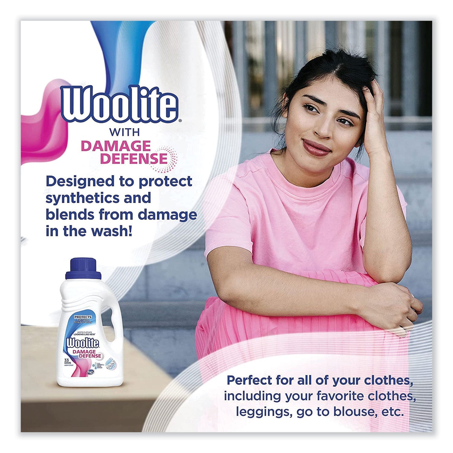 WOOLITE® Laundry Detergent for All Clothes, Light Floral, 50 oz Bottle