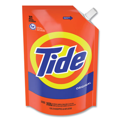 PROCTER & GAMBLE Pouch HE Liquid Laundry Detergent, Tide Original Scent, 35 Loads, 45 oz, 3/Carton - Flipcost