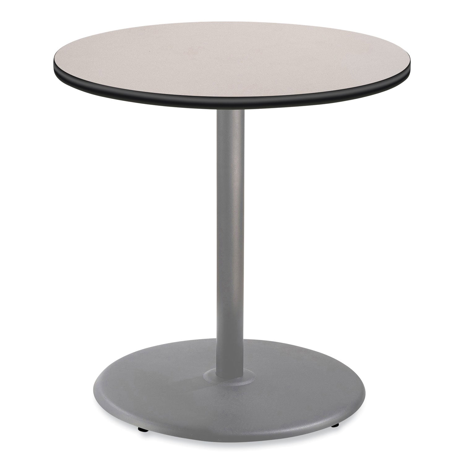 Cafe Table, 36" Diameter x 36h, Round Top/Base, Gray Nebula Top, Gray Base