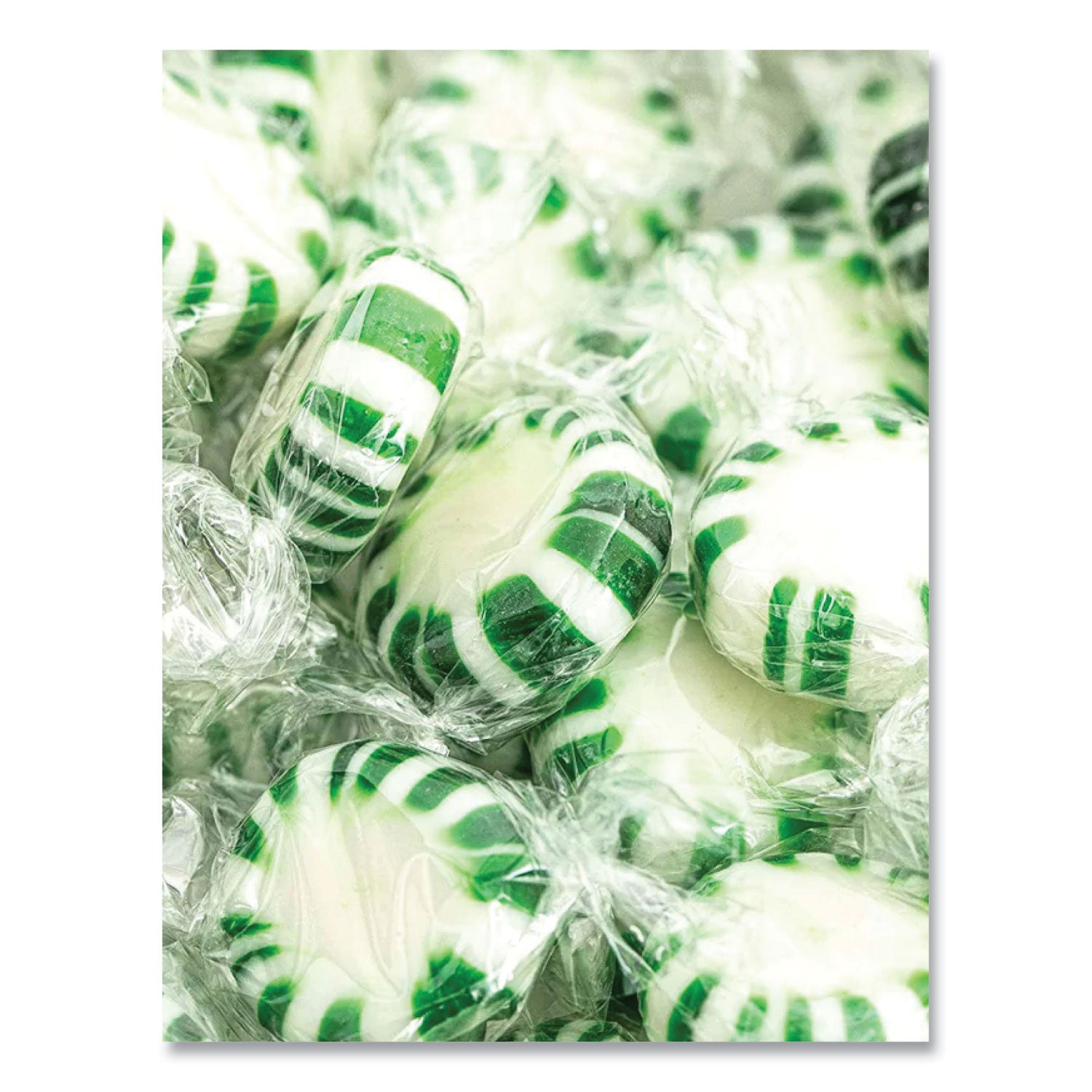 Office Snax® Candy Assortments, Spearmint Candy, 1 lb Bag