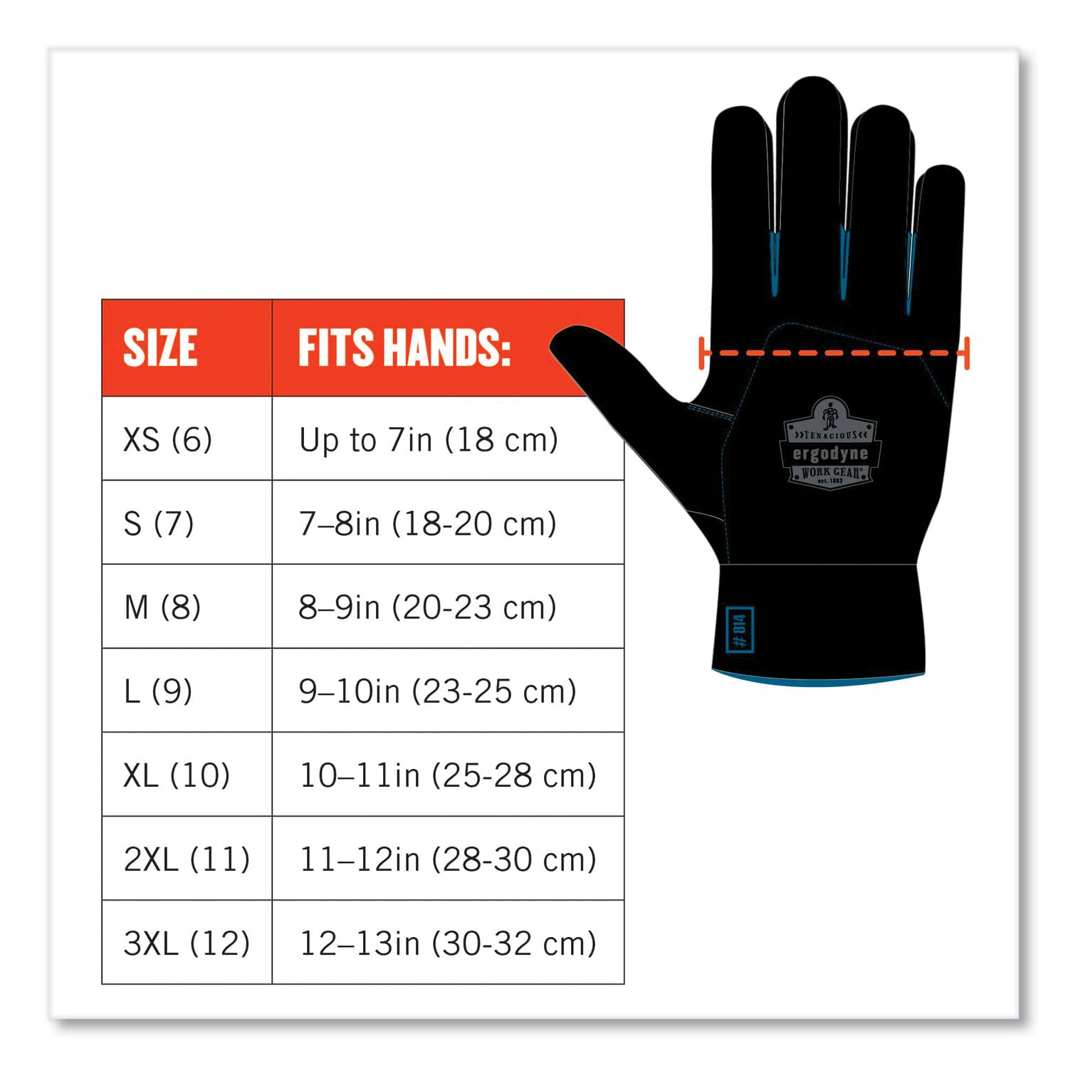 Ergodyne® ProFlex 7551 ANSI A5 Coated Waterproof CR Gloves, Orange, 2X-Large, Pair