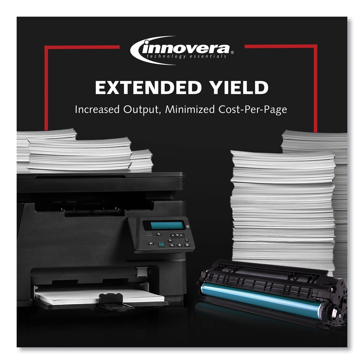 Innovera® Remanufactured Black Extended-Yield Toner, Replacement for 90X (CE390XJ), 40,000 Page-Yield