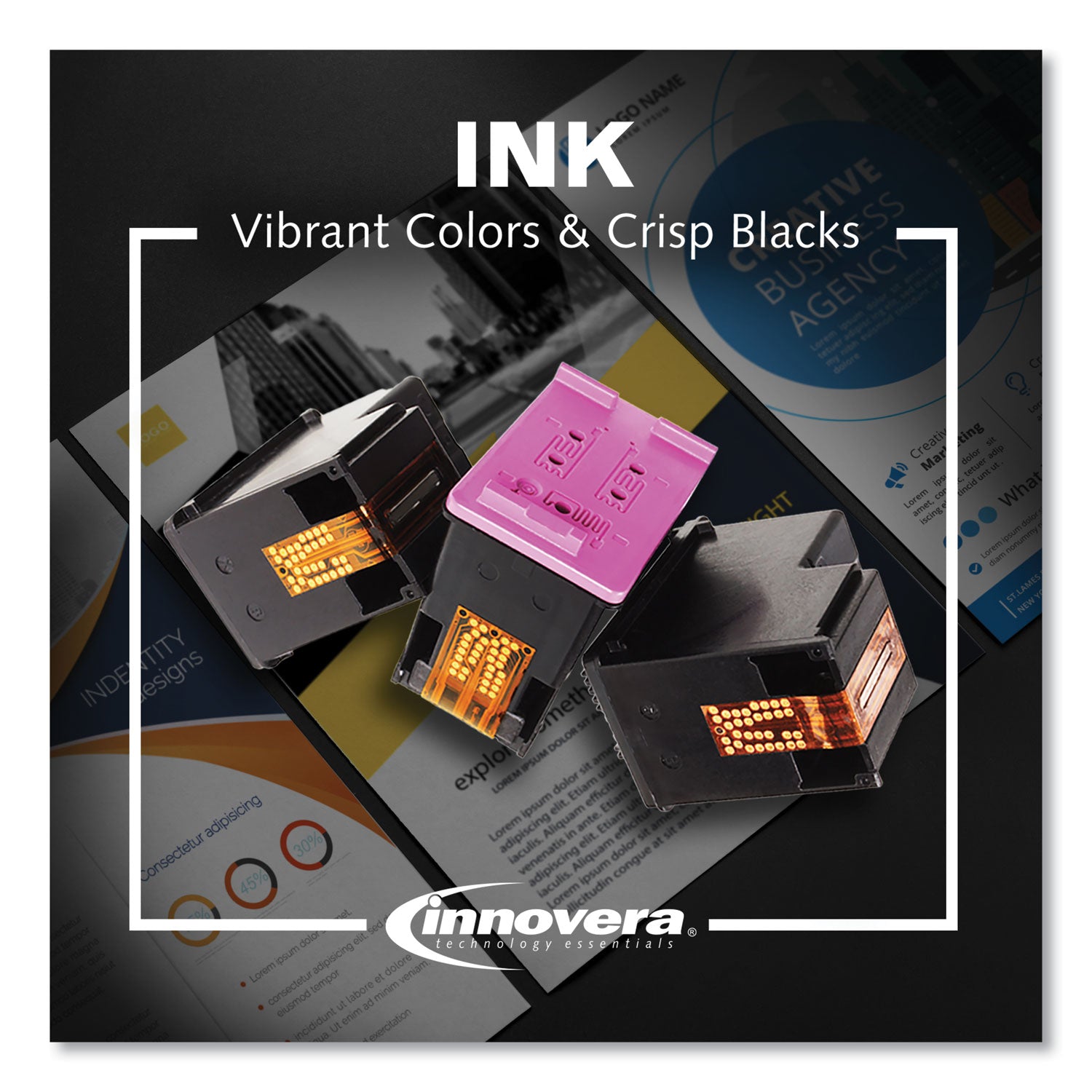 Innovera® Compatible Cyan/Magenta/Yellow High-Yield Ink, Replacement for LC1033PKS, 600 Page-Yield