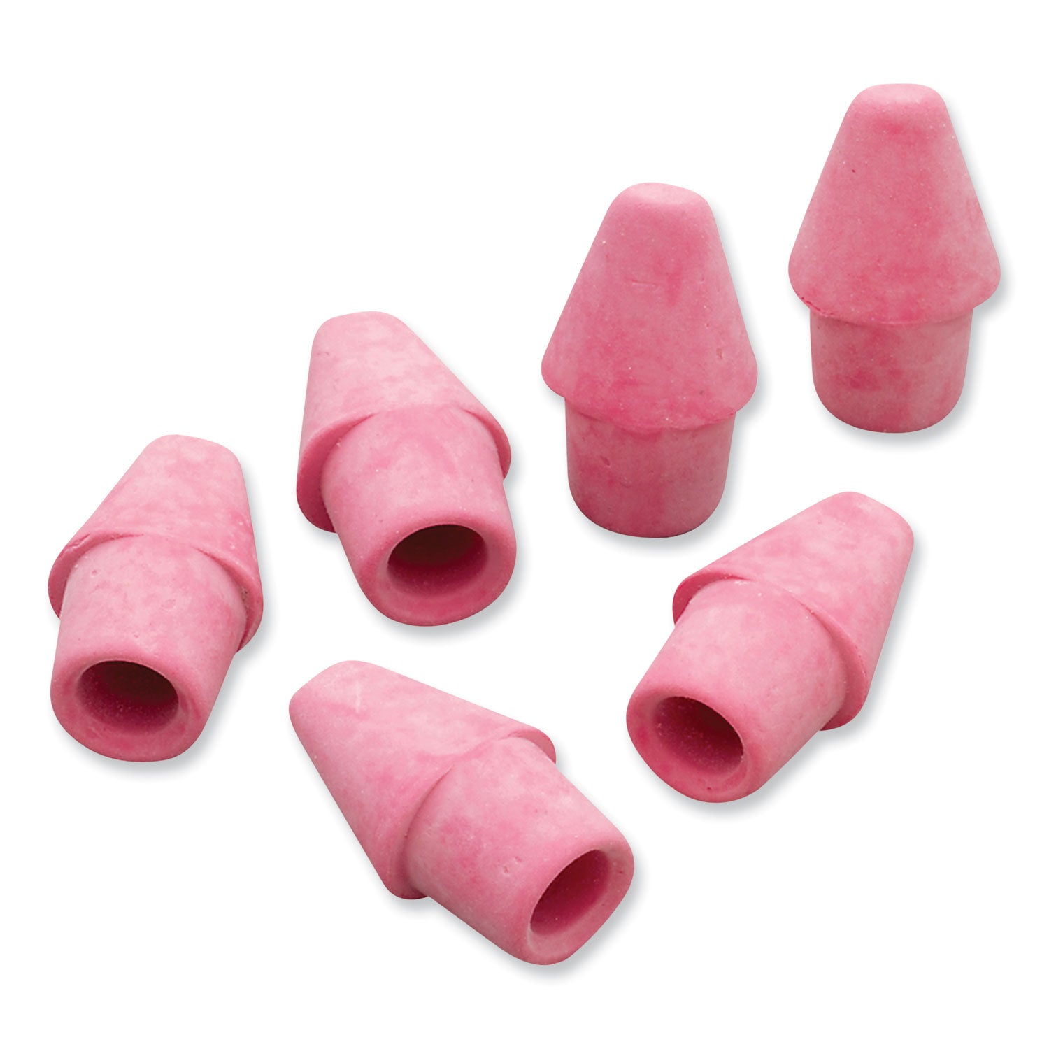 Paper Mate® Arrowhead Eraser Caps, For Pencil Marks, Pink, 144/Box