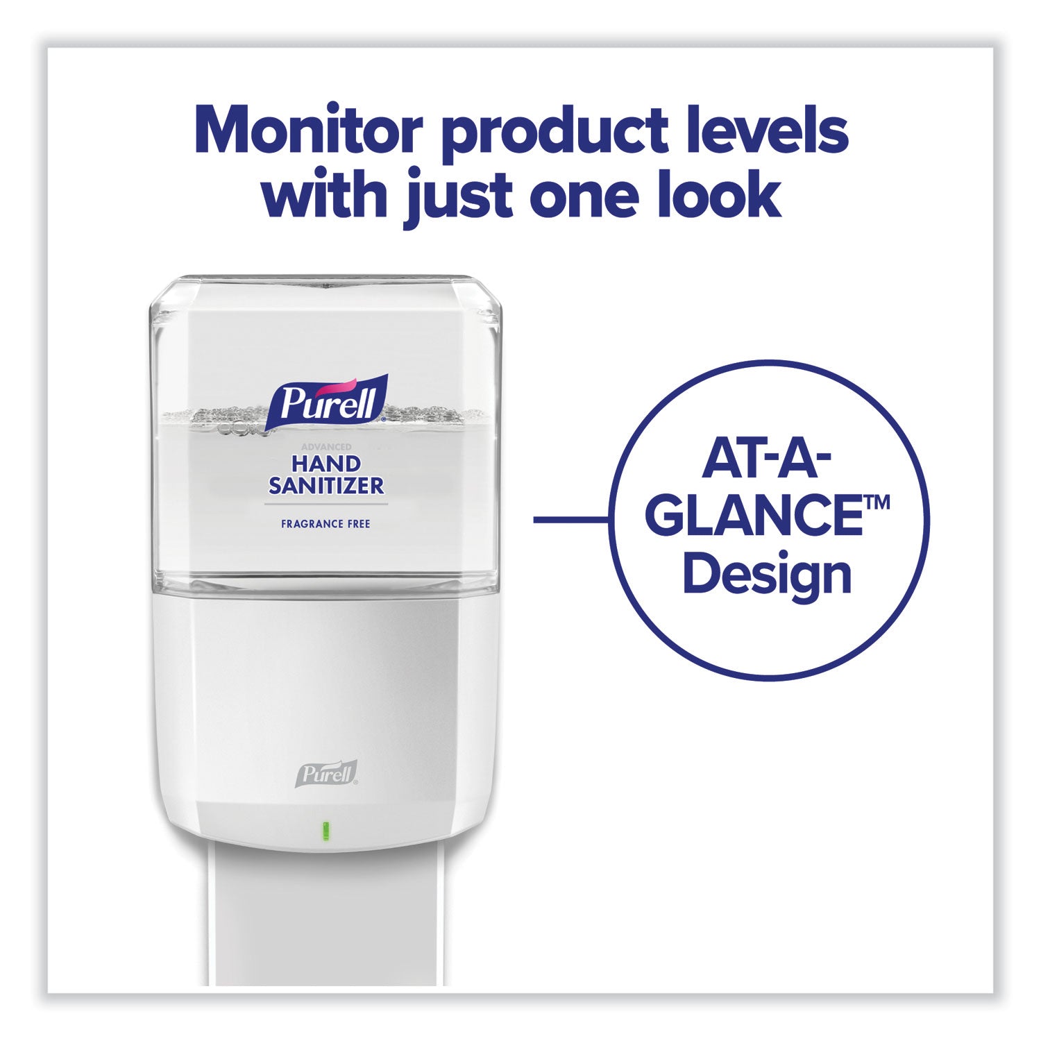 PURELL® ES8 Touch Free Hand Sanitizer Dispenser, 1,200 mL, 5.25 x 8.56 x 12.13, White