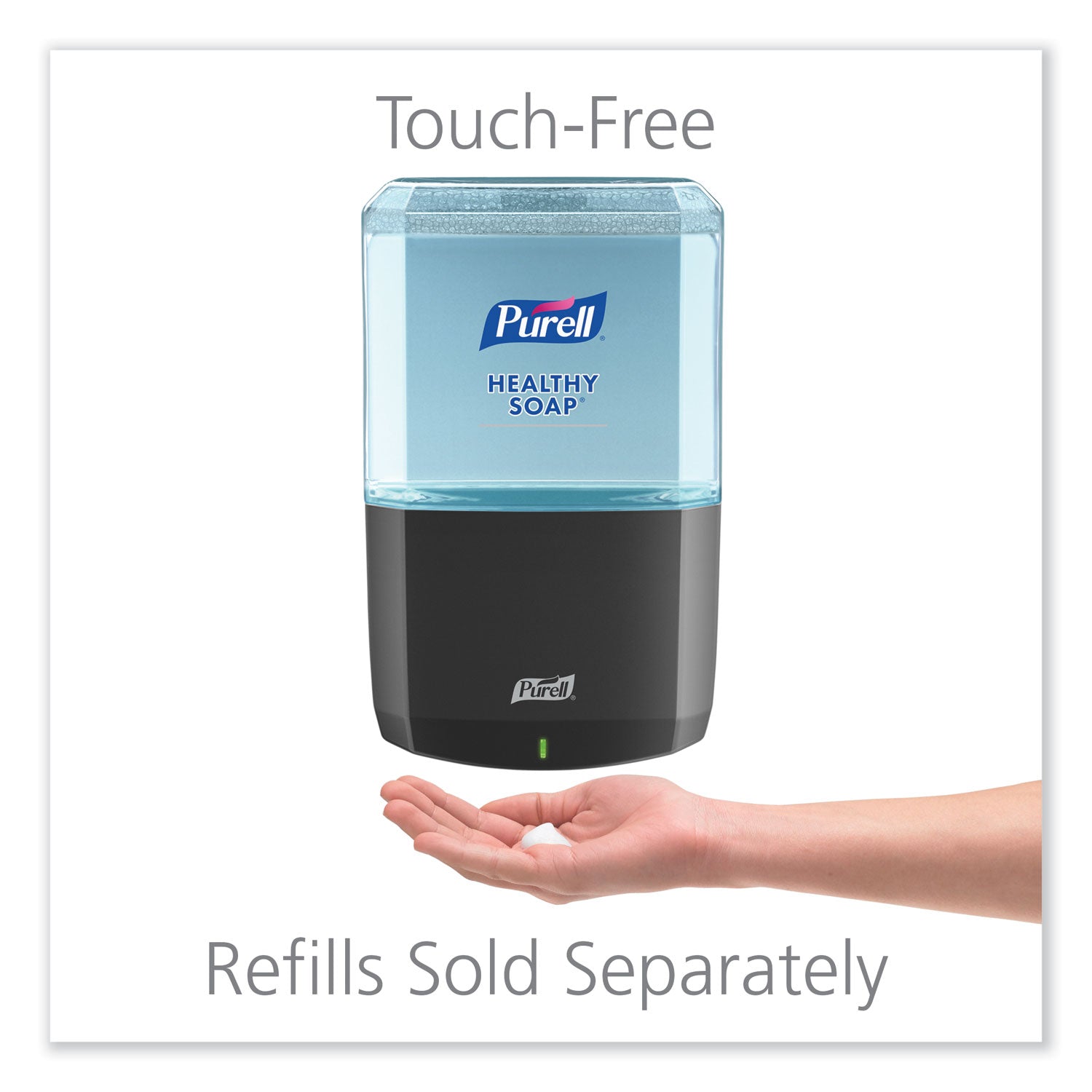 PURELL® ES6 Soap Touch-Free Dispenser, 1,200 mL, 5.25 x 8.8 x 12.13, Graphite