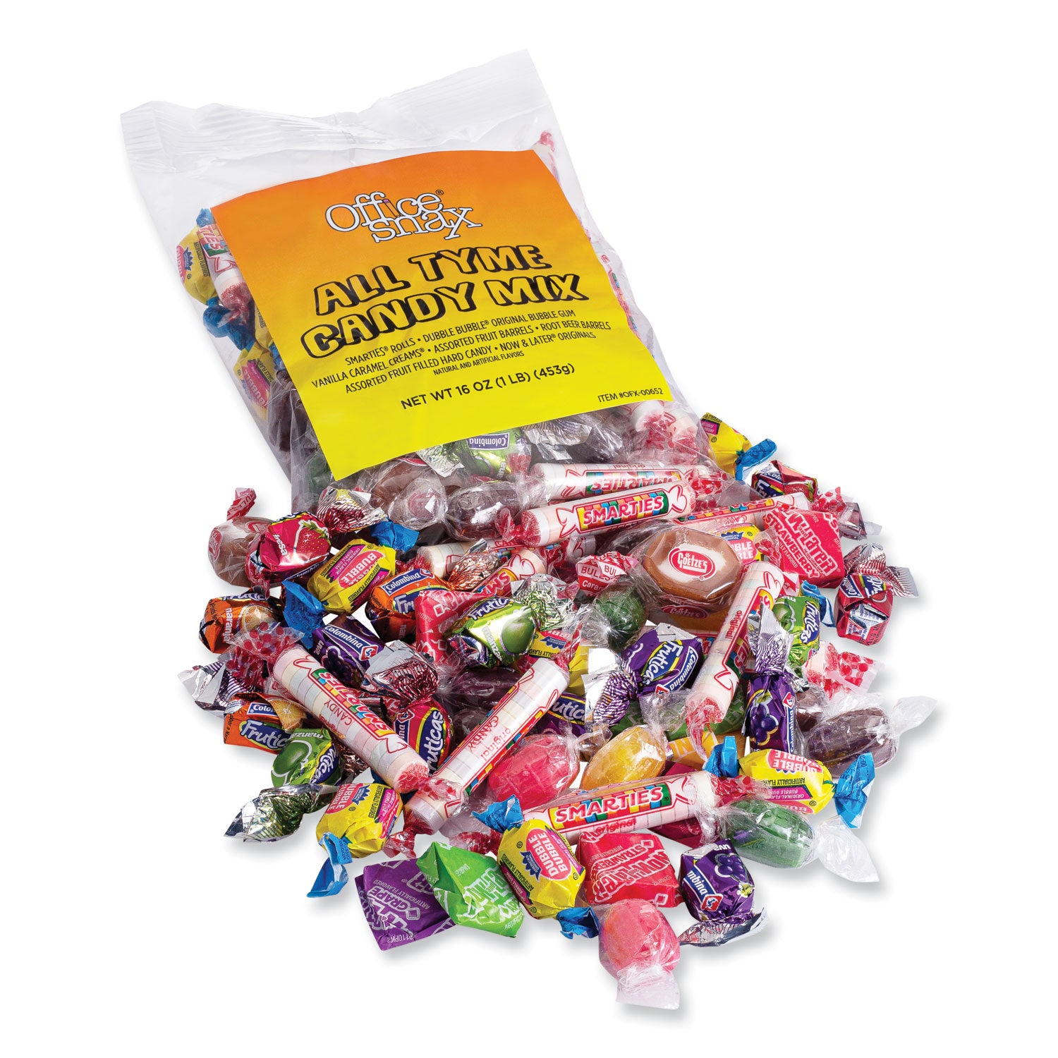 Office Snax® Candy Assortments, All Tyme Candy Mix, 1 lb Bag