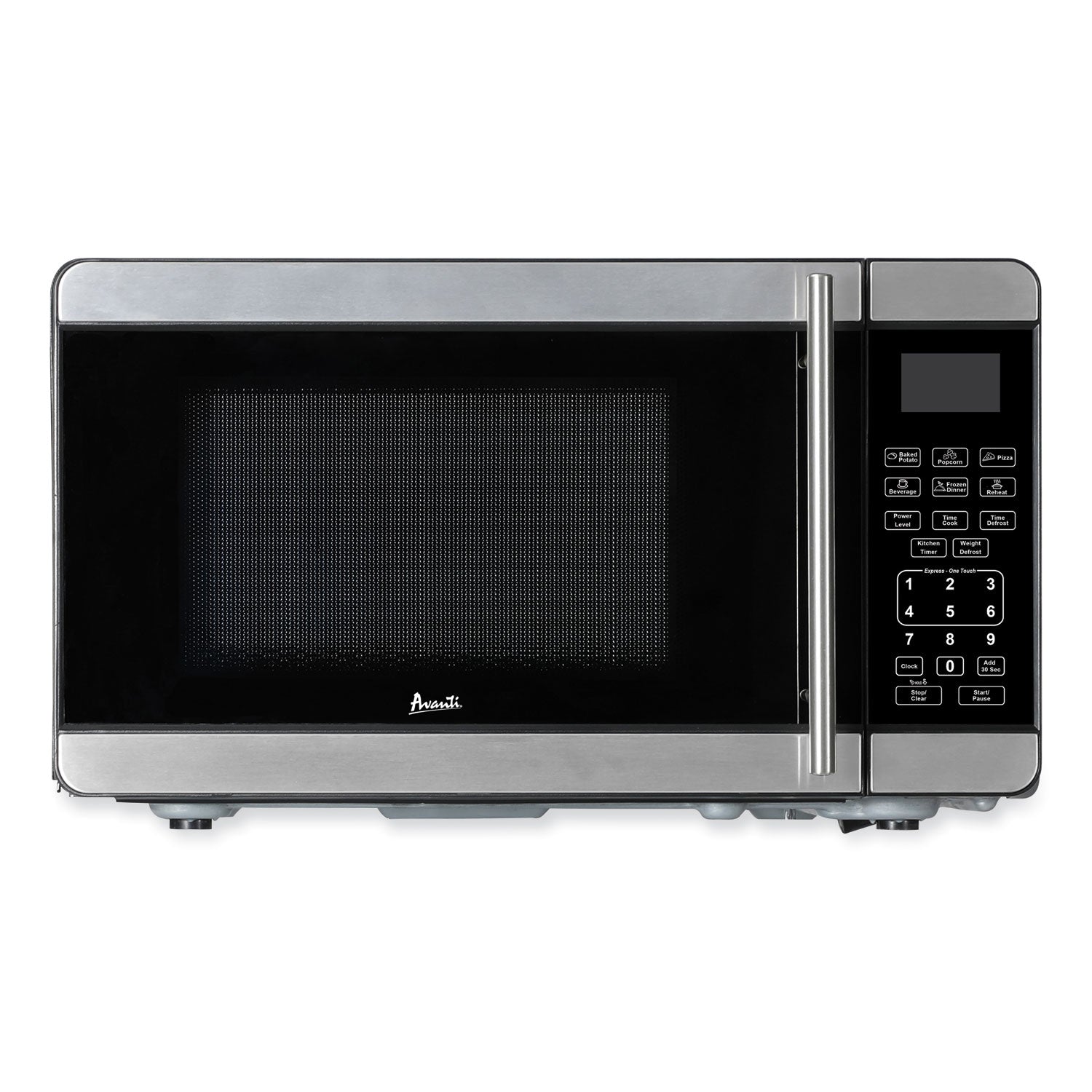 Avanti 0.7 Cubic Foot Microwave Oven, 700 Watts, Stainless Steel/Black