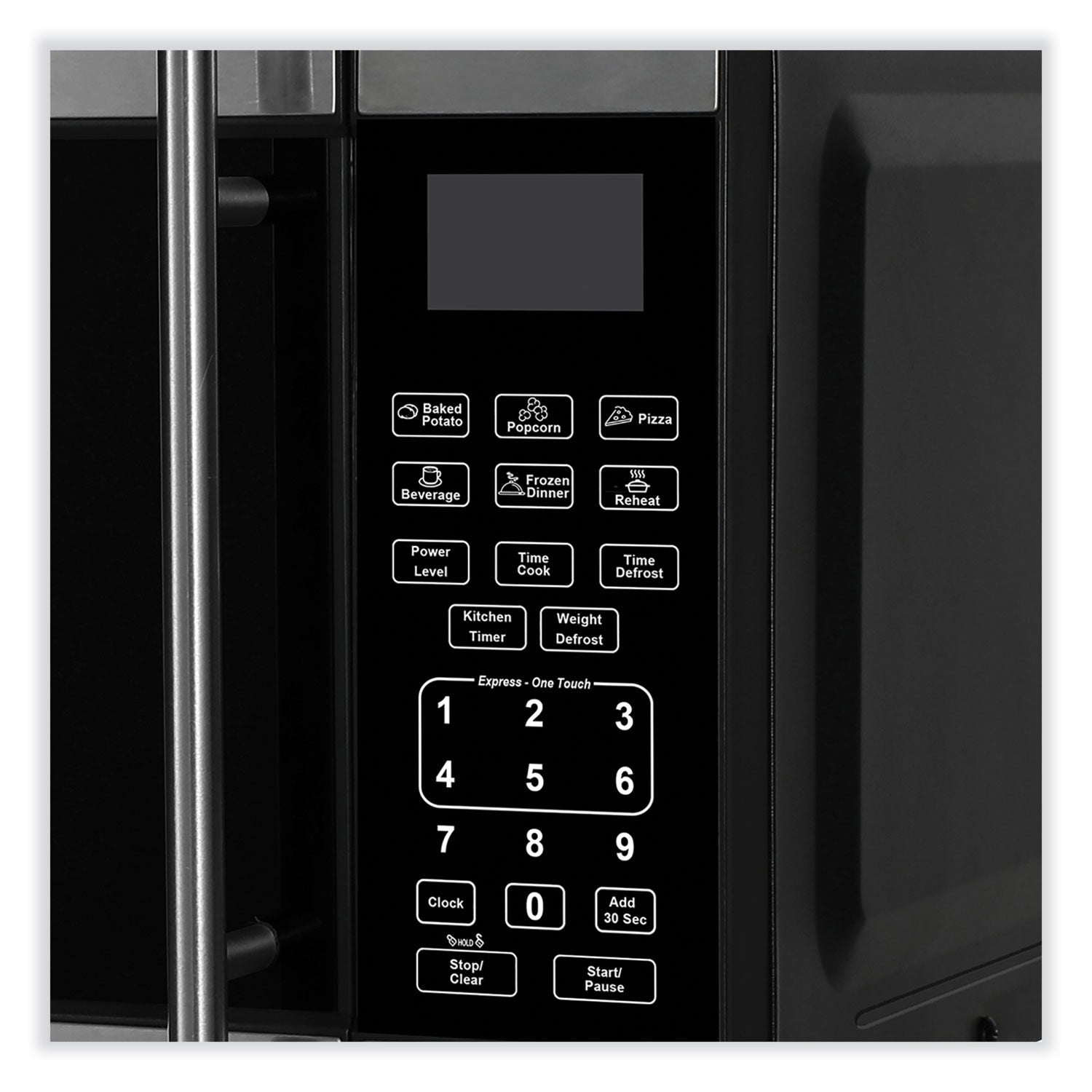 Avanti 0.7 Cubic Foot Microwave Oven, 700 Watts, Stainless Steel/Black