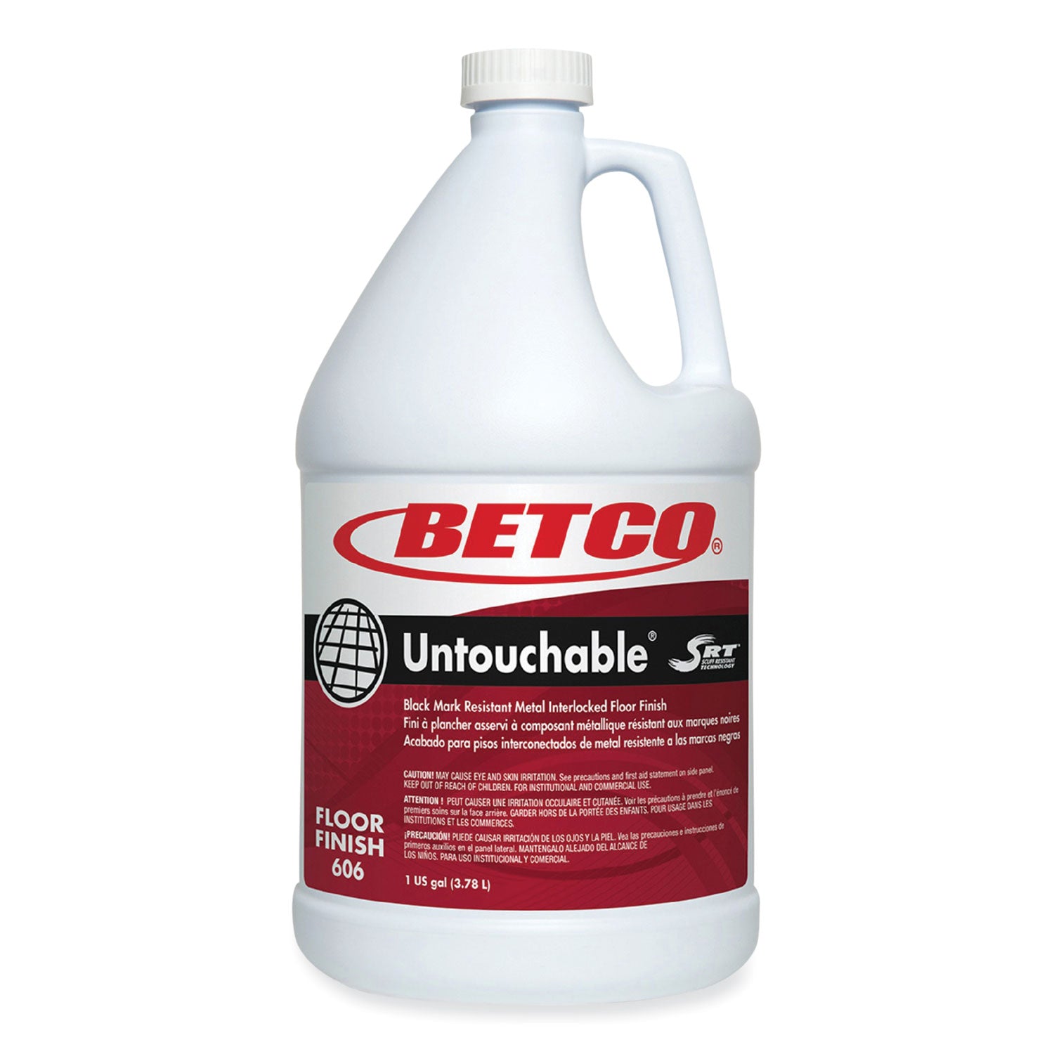 Untouchable Floor Finish with SRT, 1 gal Bottle, 4/Carton