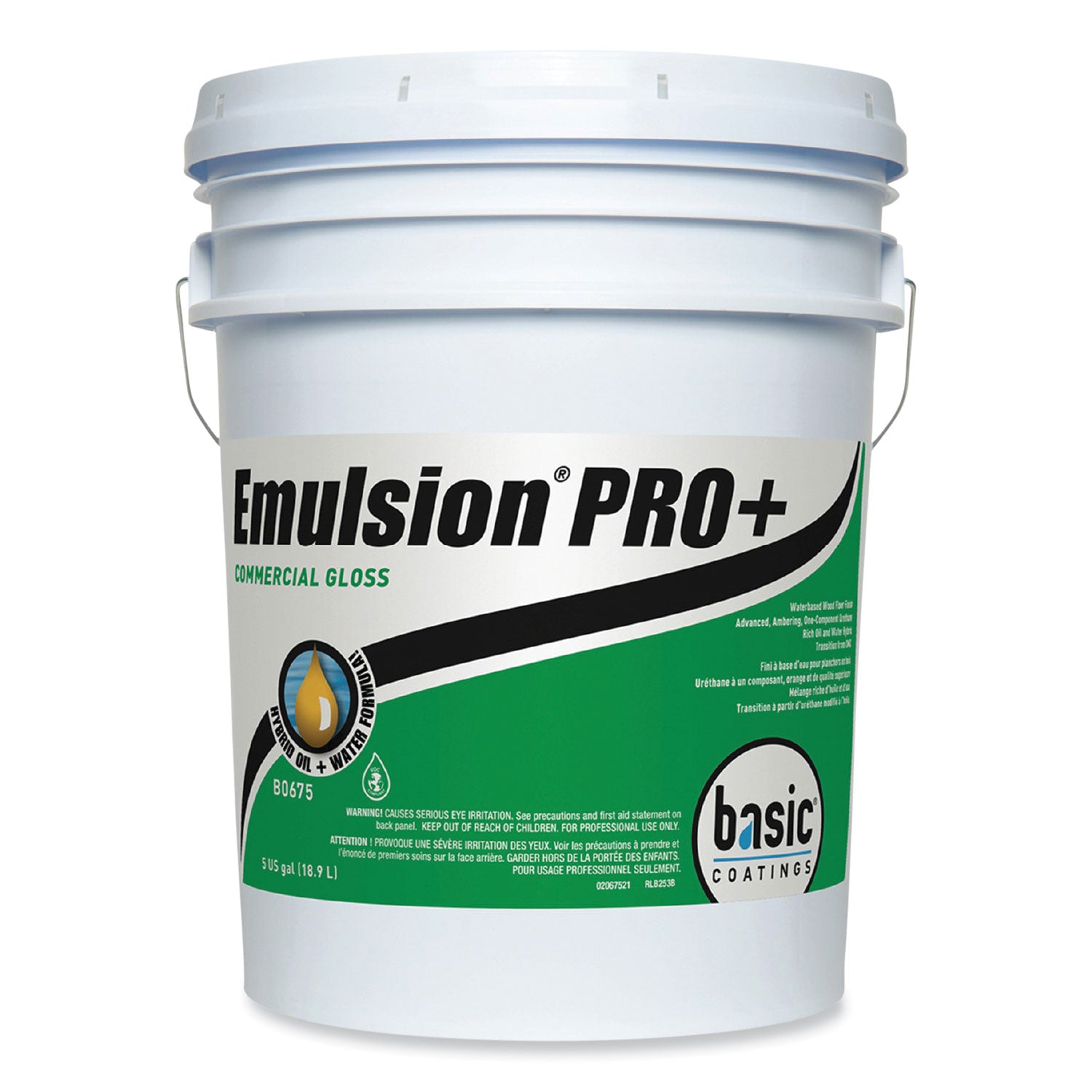 Emulsion Pro+ Floor Finish and Sealer, 5 gal Pail