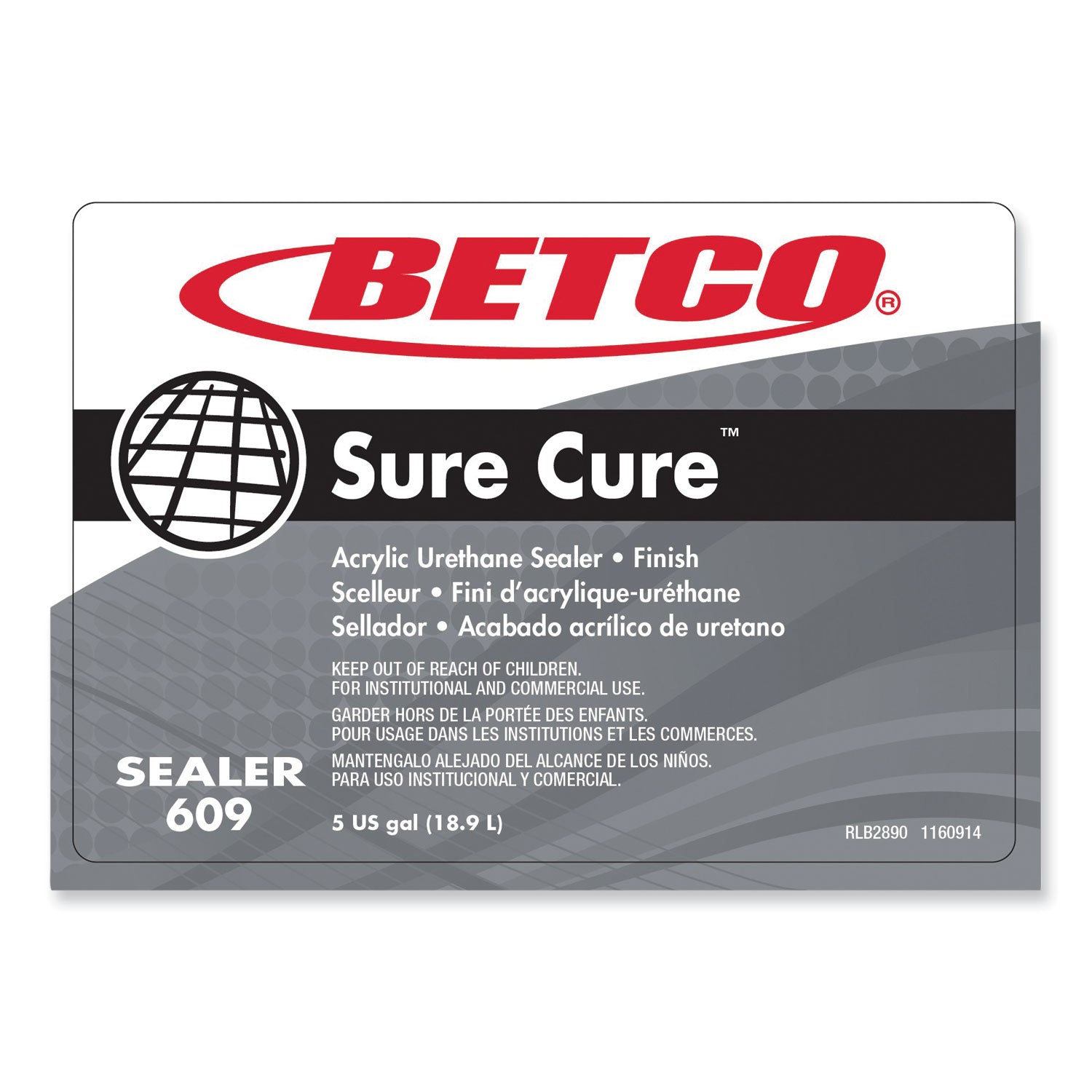 Betco® Sure Cure Urethane Fortified Sealer/Finish, 5 gal Bag-in-Box