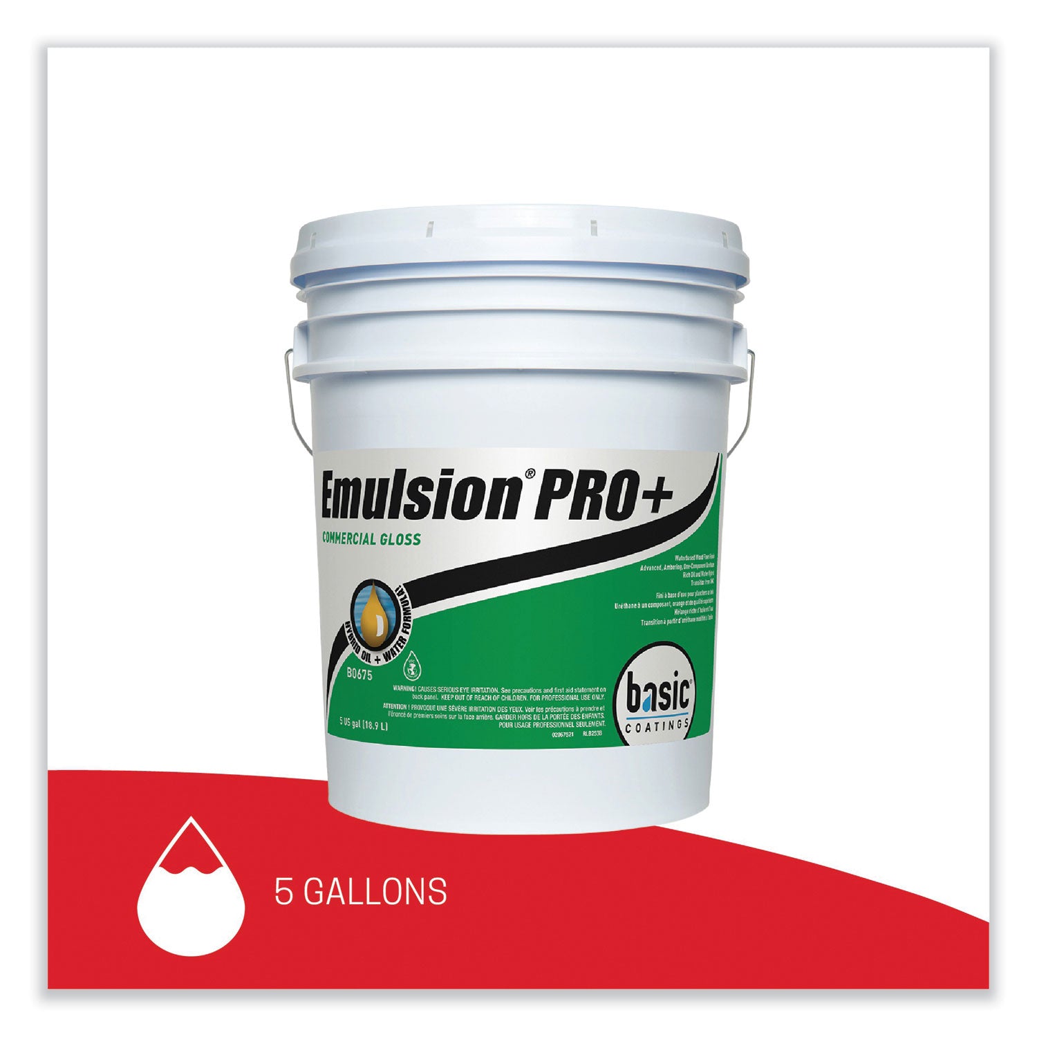 Betco® Emulsion Pro+ Floor Finish and Sealer, 5 gal Pail