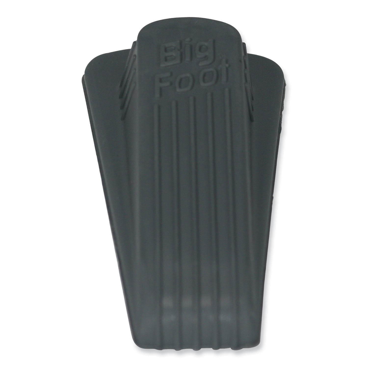 Master Caster® Big Foot Doorstop, No Slip Rubber Wedge, 2.25w x 4.75d x 1.25h, Gray, 2/Pack