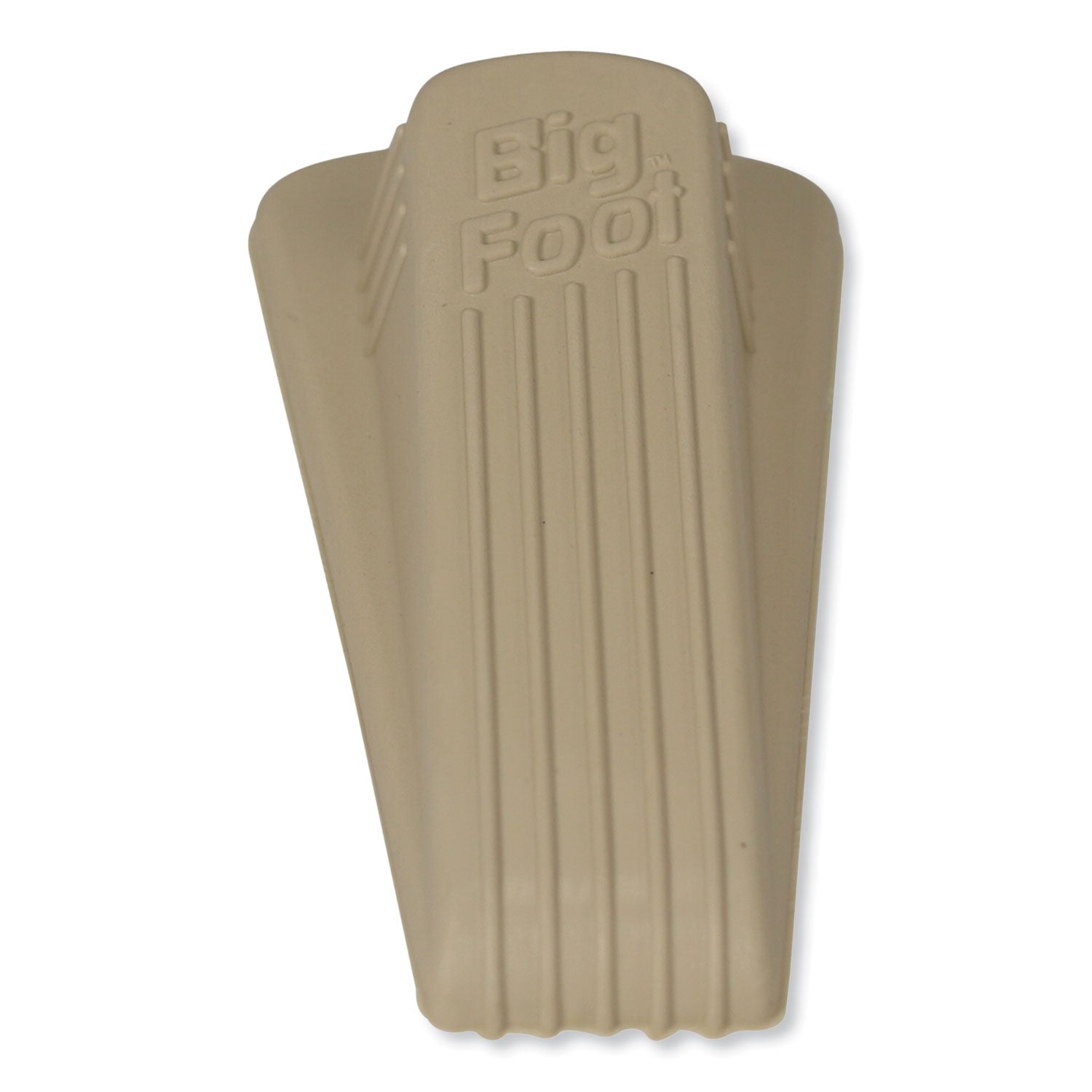 Master Caster® Big Foot Doorstop, No Slip Rubber Wedge, 2.25w x 4.75d x 1.25h, Beige