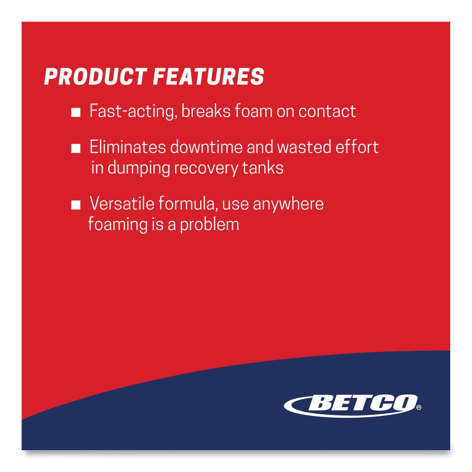 Betco® FiberPro Foam Control Liquid Defoamer, 1 gal Bottle, 4/Carton