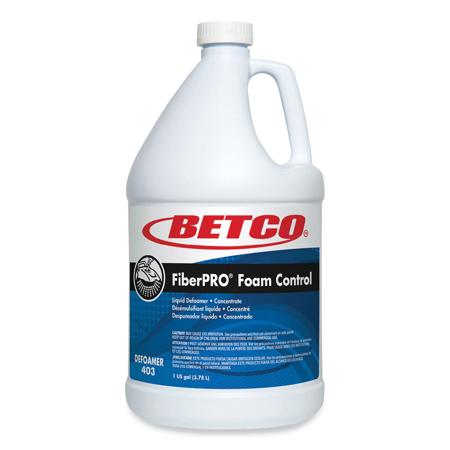 FiberPro Foam Control Liquid Defoamer, 1 gal Bottle, 4/Carton