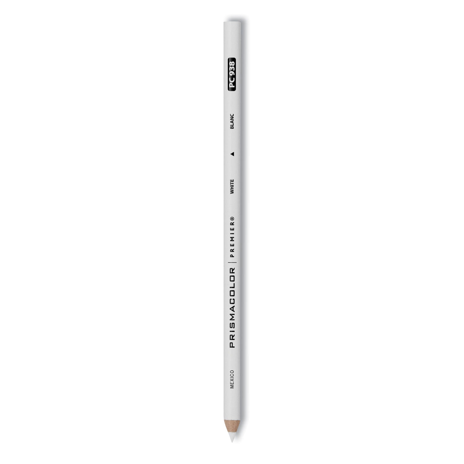 Premier Colored Pencil, 3 mm, 2B, White Lead, White Barrel, Dozen