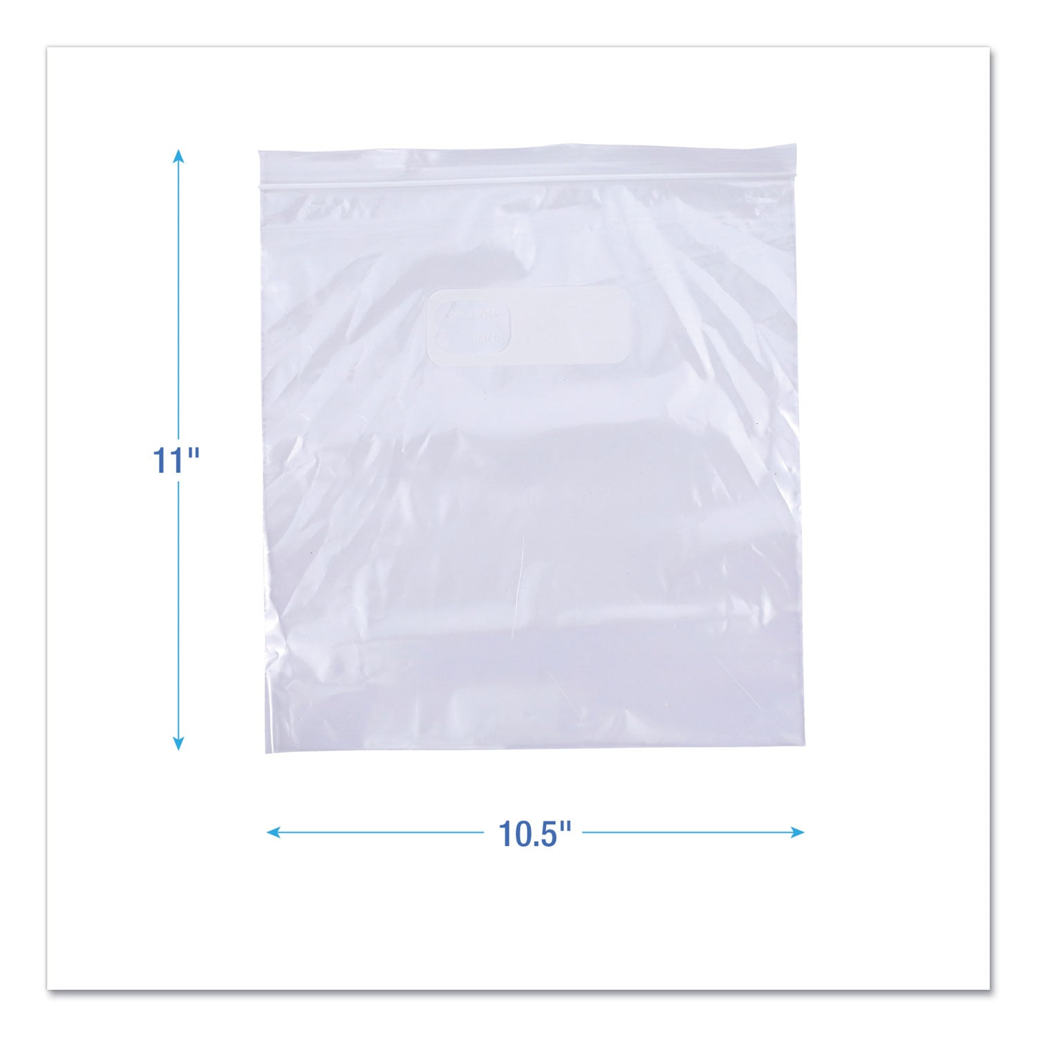 Boardwalk® Reclosable Freezer Storage Bags, 1 gal, 10.5" x 11", Clear, 250/Box