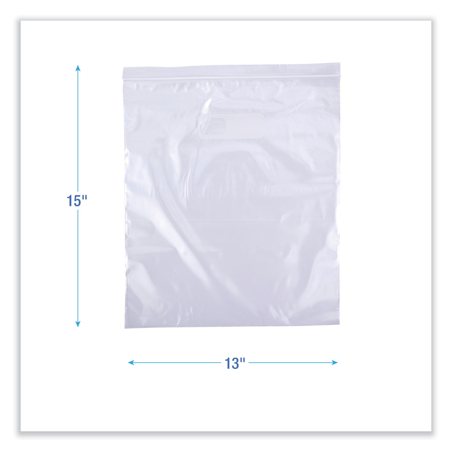 Boardwalk® Reclosable Food Storage Bags, 2 Gallon, 13" x 15", Clear, 100/Box