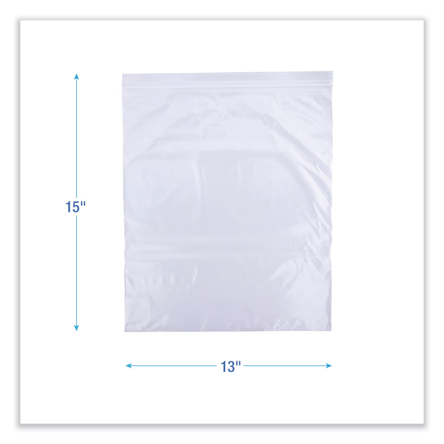 Boardwalk® Reclosable Freezer Storage Bags, 2 gal, 13" x 15", Clear, 100/Box