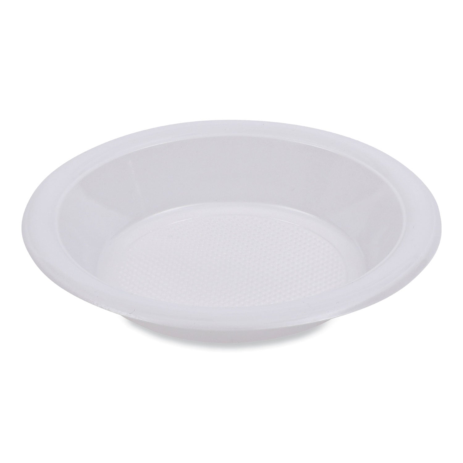 Hi-Impact Plastic Dinnerware, Bowl, 10 to 12 oz, White, 1,000/Carton