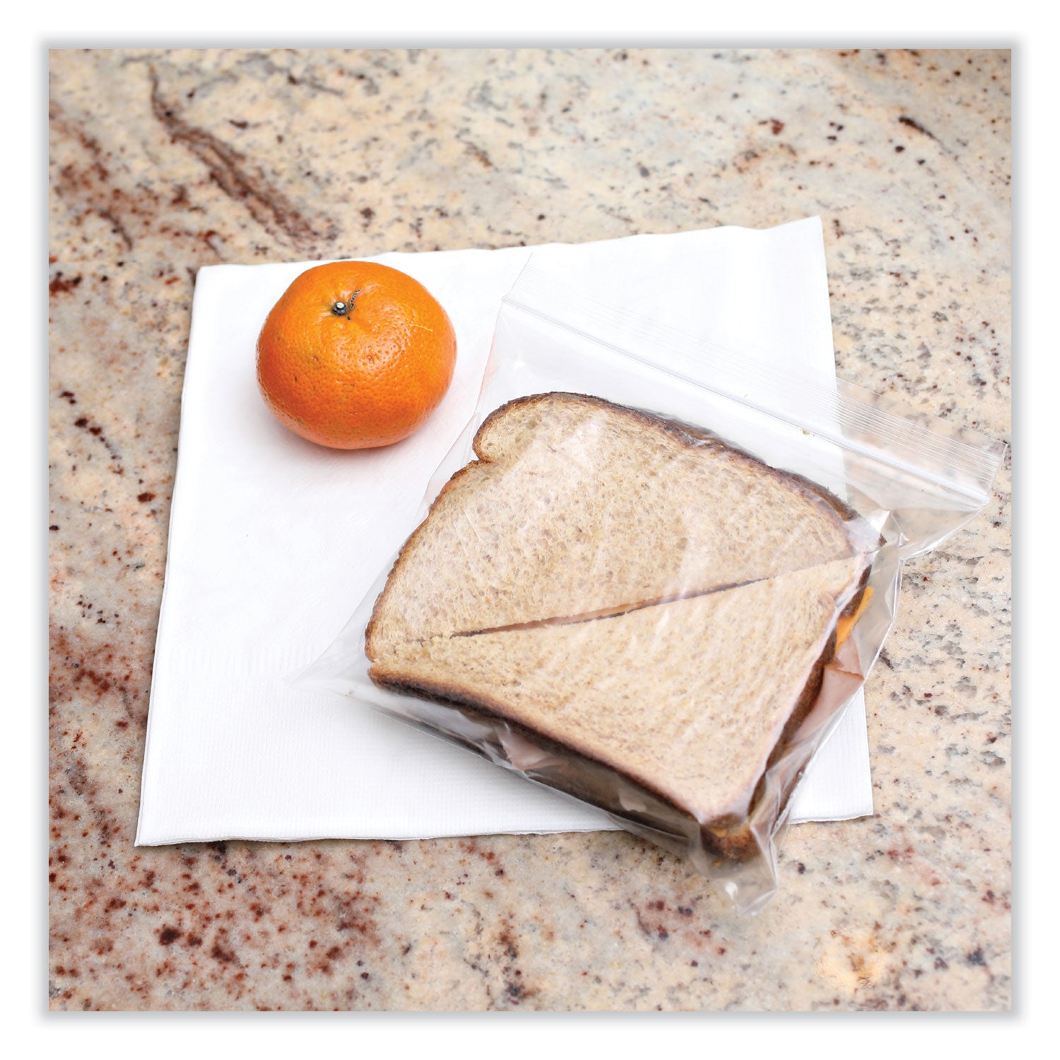 Boardwalk® Reclosable Food Storage Bags, Sandwich, 6.5" x 5.89", Clear, 500/Box