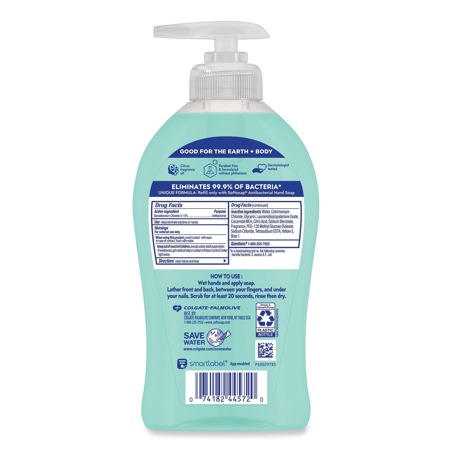 Softsoap® Antibacterial Hand Soap, Fresh Citrus, 11.25 oz Pump Bottle