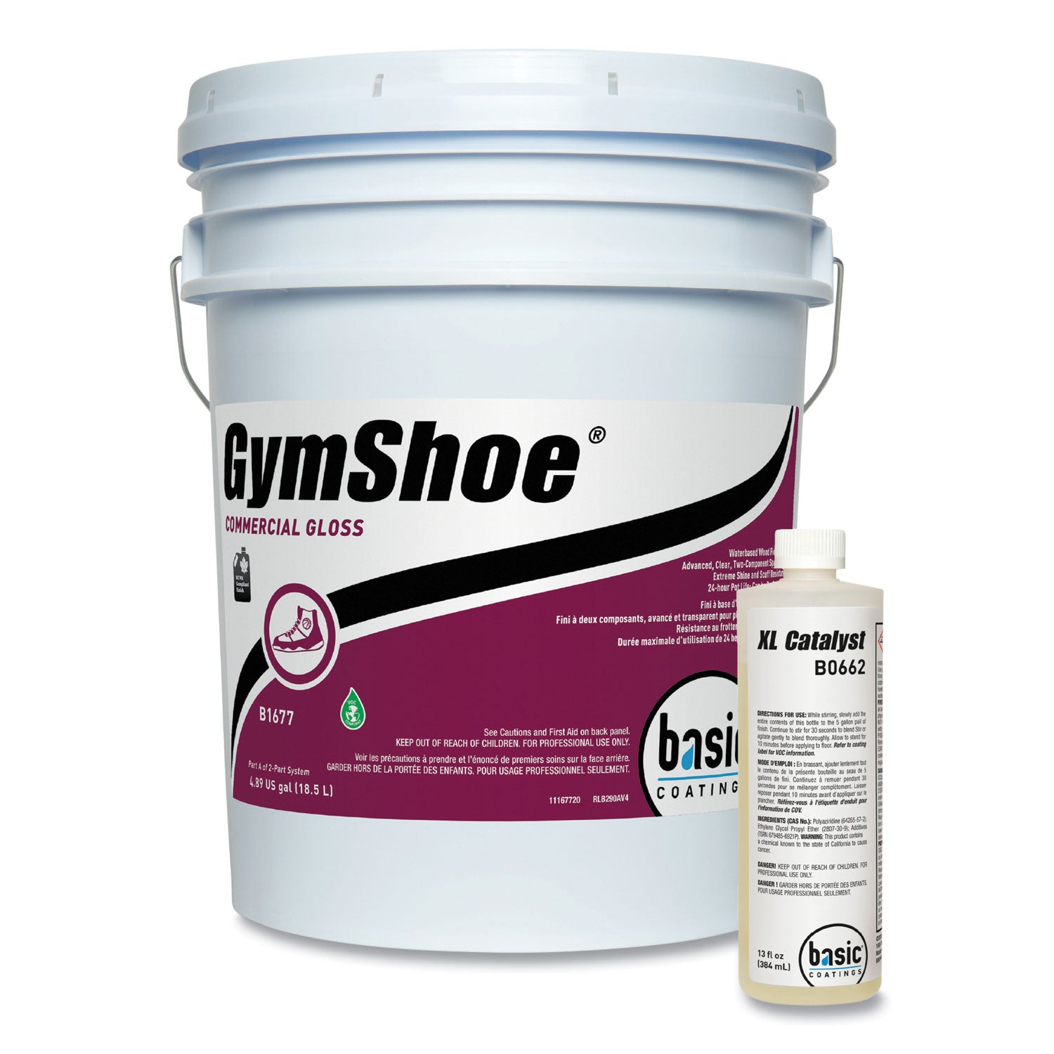 GymShoe Gloss Sport Finish, Mild Scent, 5 gal Pail