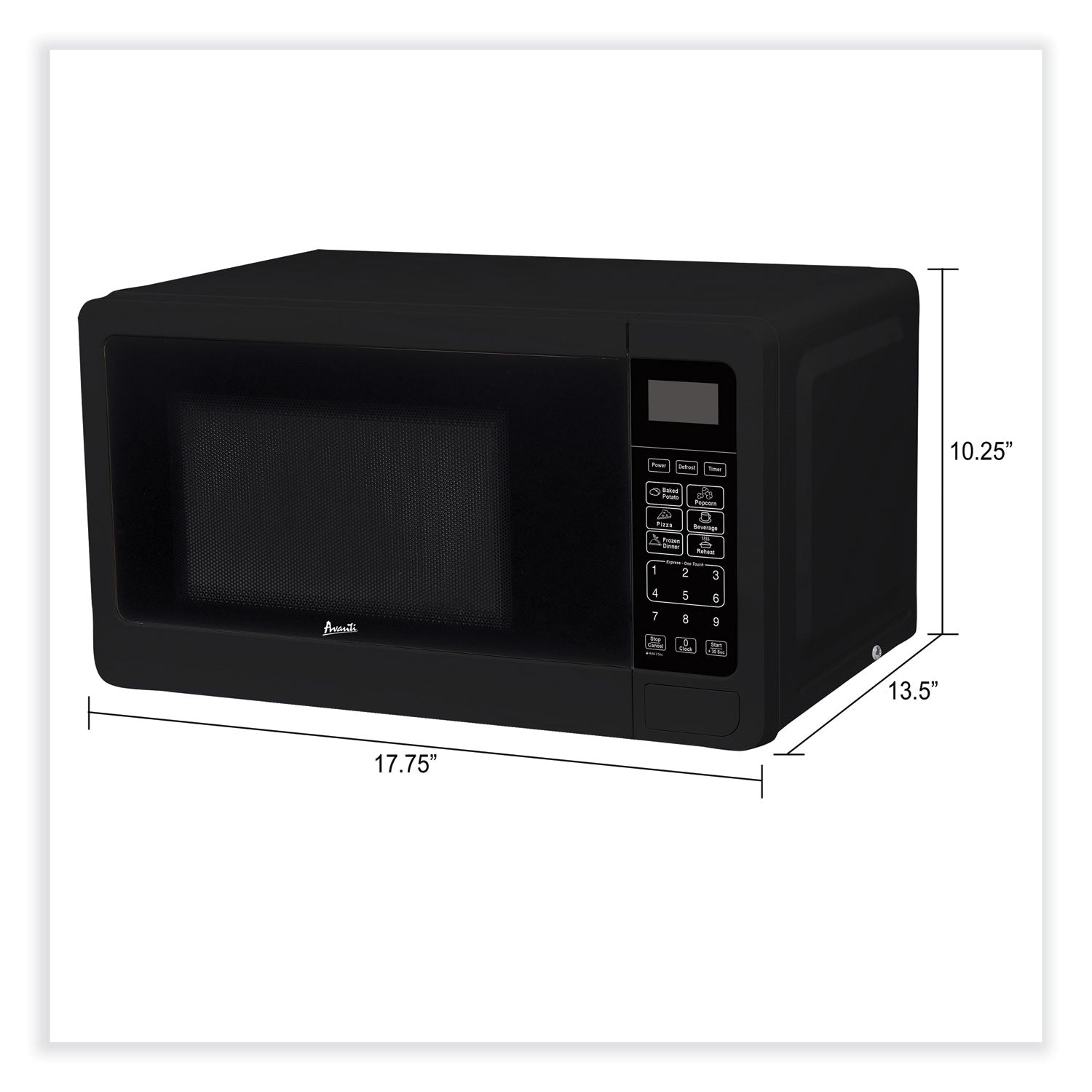 0.7 Cu Ft Microwave Oven, 700 Watts, Black Avanti Flipcost