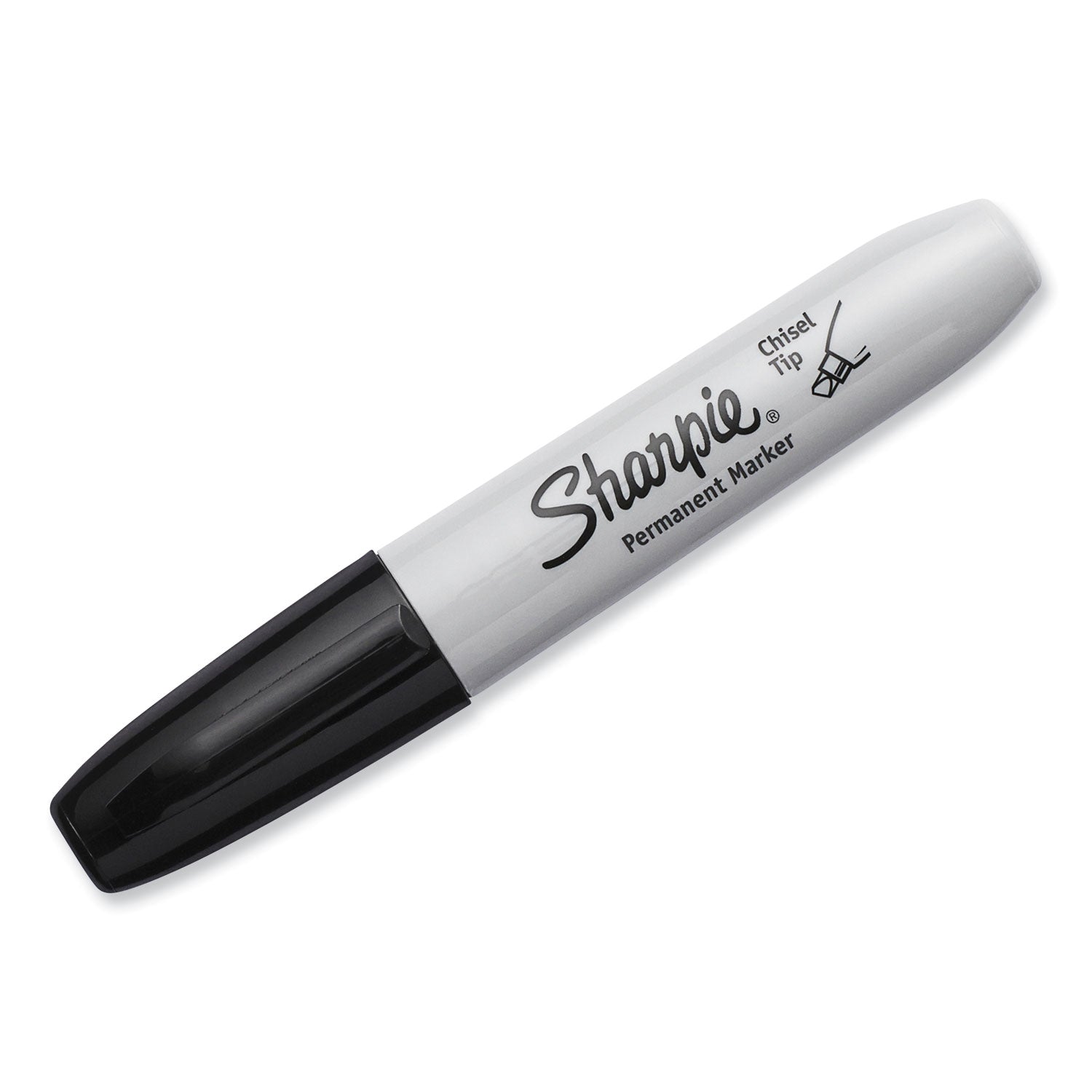 Sharpie® Chisel Tip Permanent Marker, Broad Chisel Tip, Black, 36/Pack