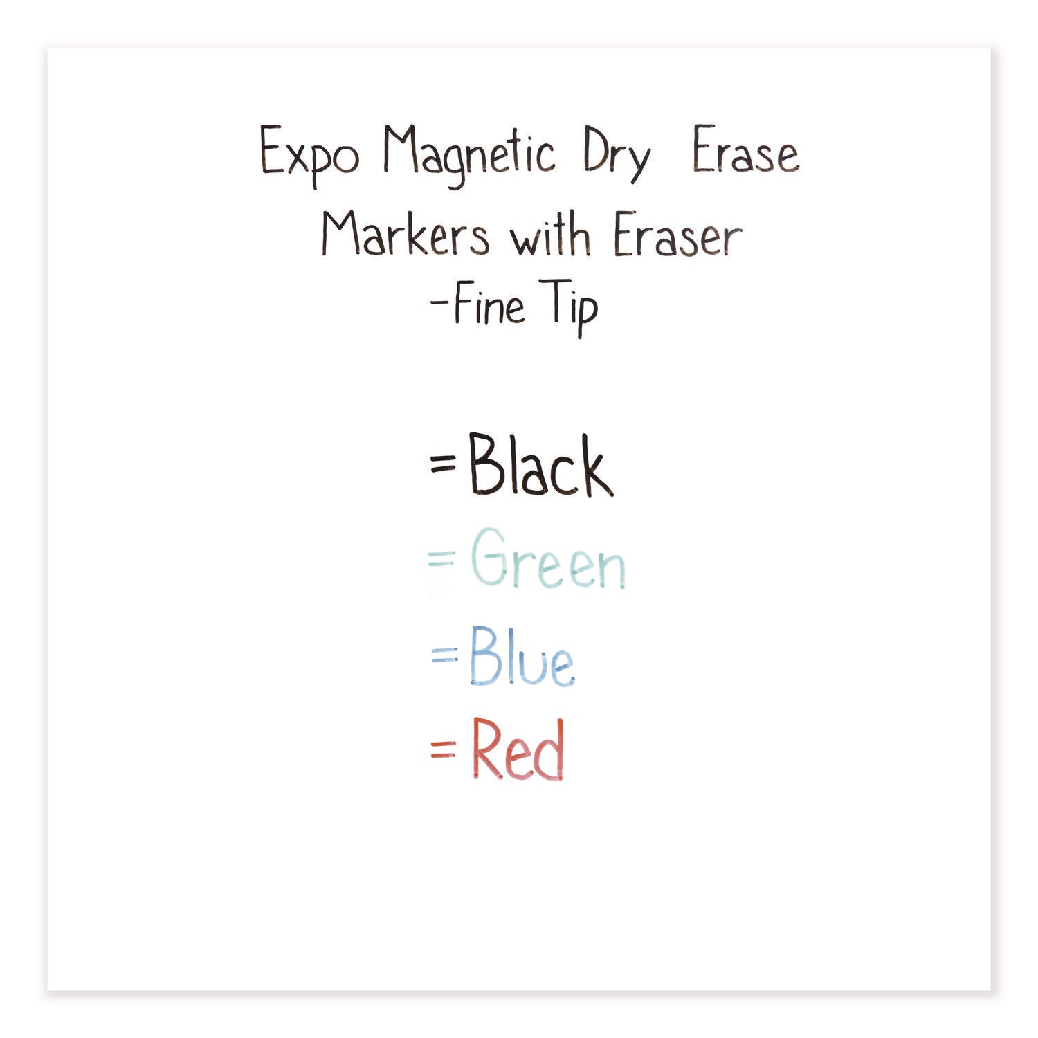 Magnetic Dry Erase Marker, Fine Bullet Tip, Assorted Colors, 4/Pack EXPO® Flipcost