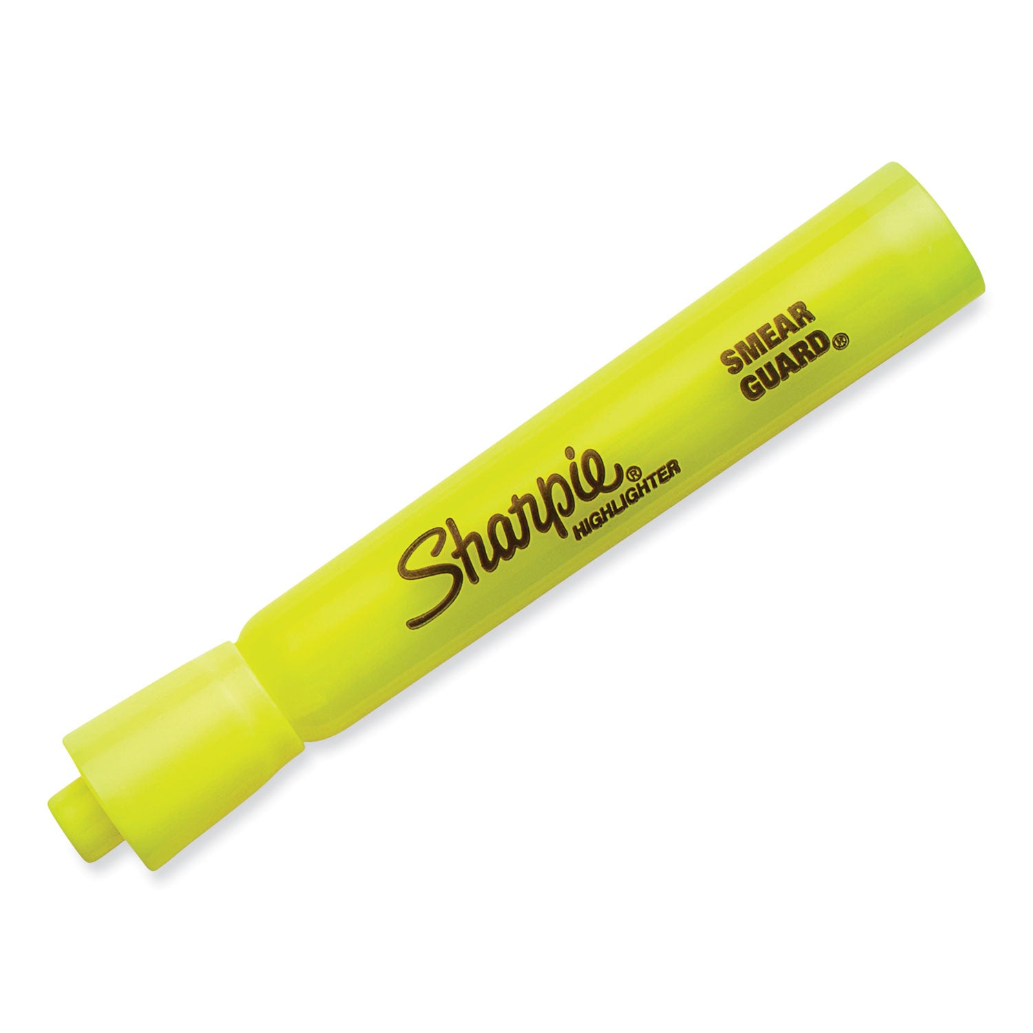 Sharpie® Tank Style Highlighter Value Pack, Fluorescent Yellow Ink, Chisel Tip, Yellow Barrel, 36/Box