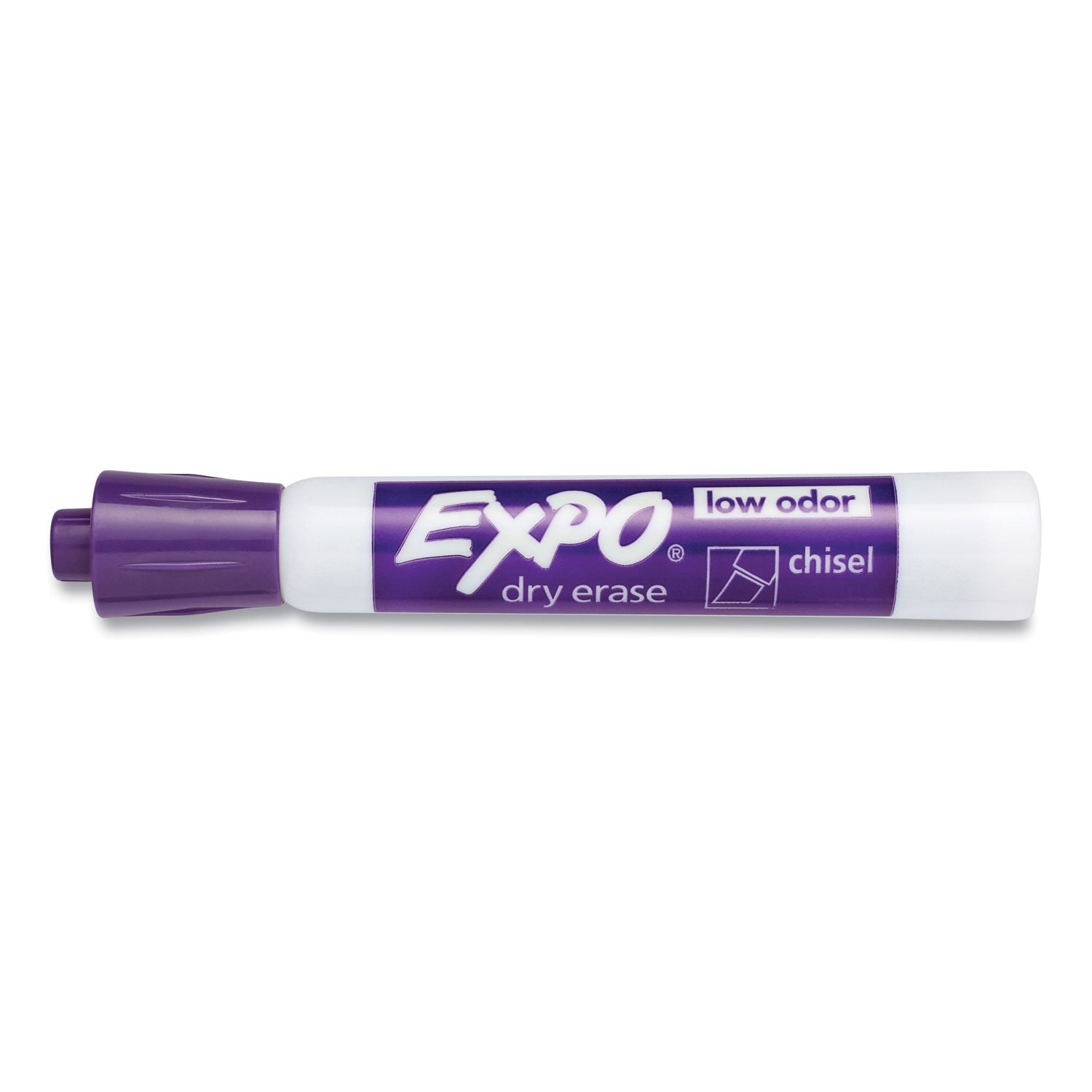 EXPO® Low-Odor Dry-Erase Marker, Broad Chisel Tip, Purple