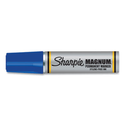 Sharpie® Magnum Permanent Marker, Broad Chisel Tip, Blue - Flipcost
