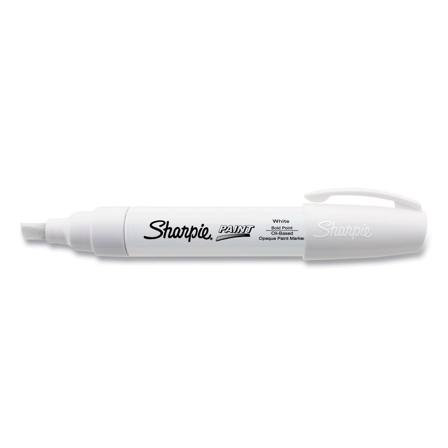 Sharpie® Permanent Paint Marker, Extra-Broad Chisel Tip, White