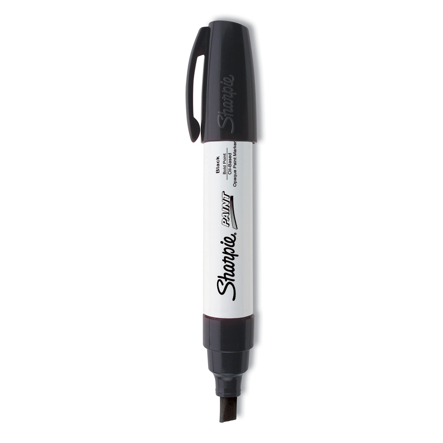 Permanent Paint Marker, Extra-Broad Chisel Tip, Black