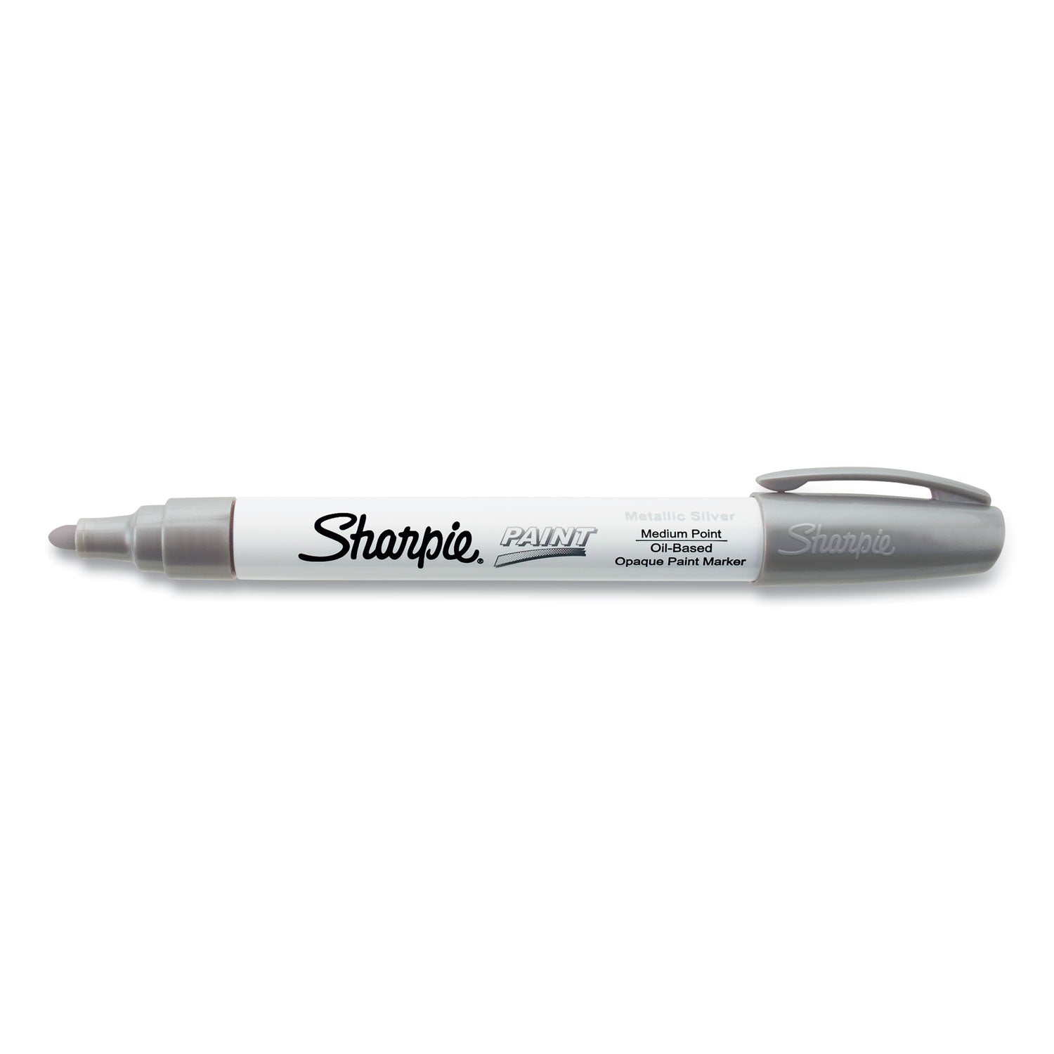 Sharpie® Permanent Paint Marker, Medium Bullet Tip, Silver