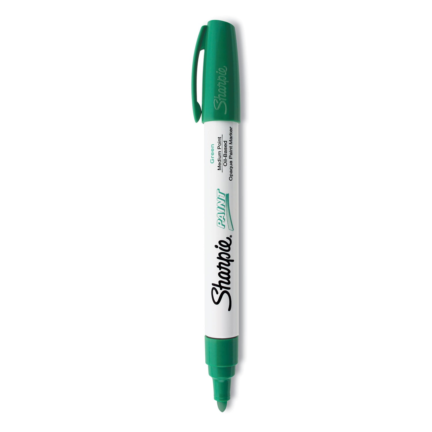 Permanent Paint Marker, Medium Bullet Tip, Green