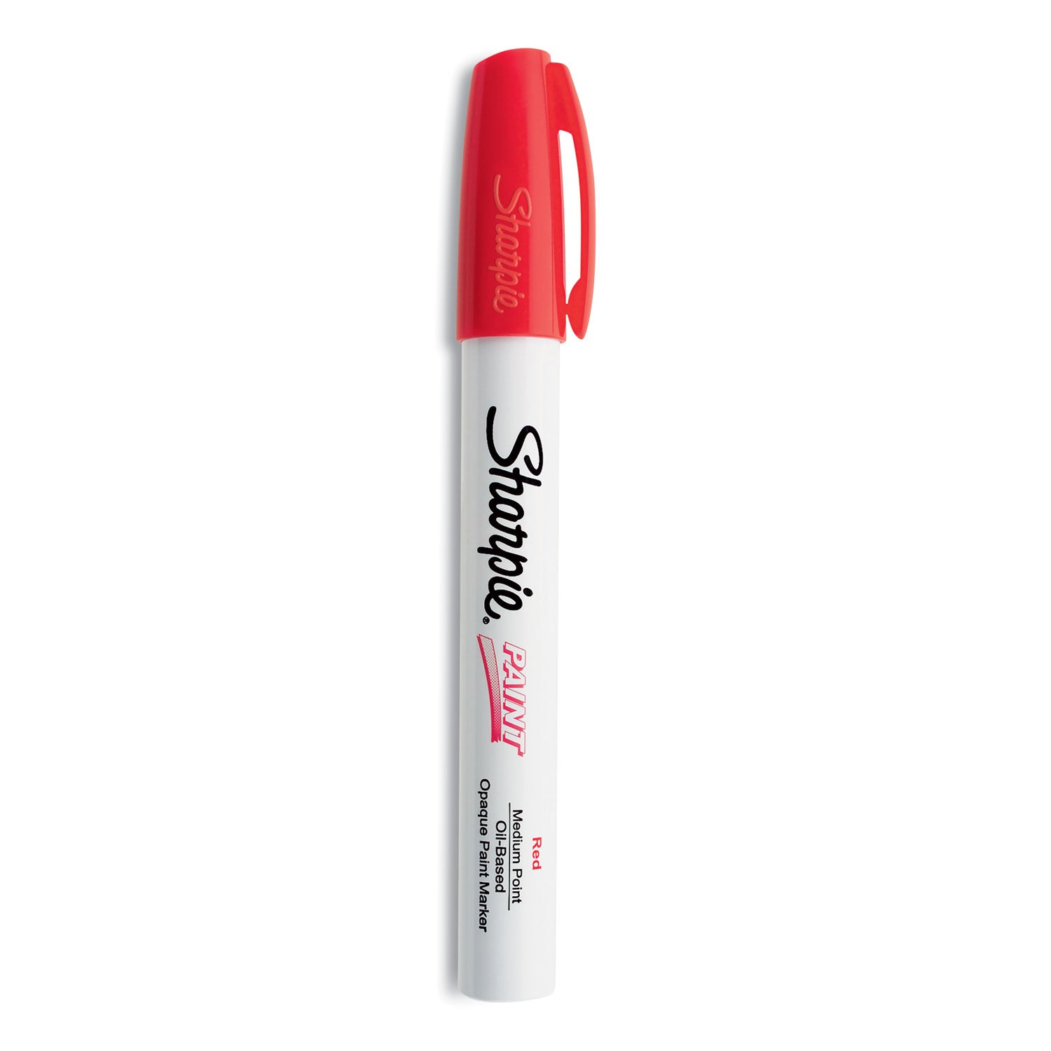 Permanent Paint Marker, Medium Bullet Tip, Red