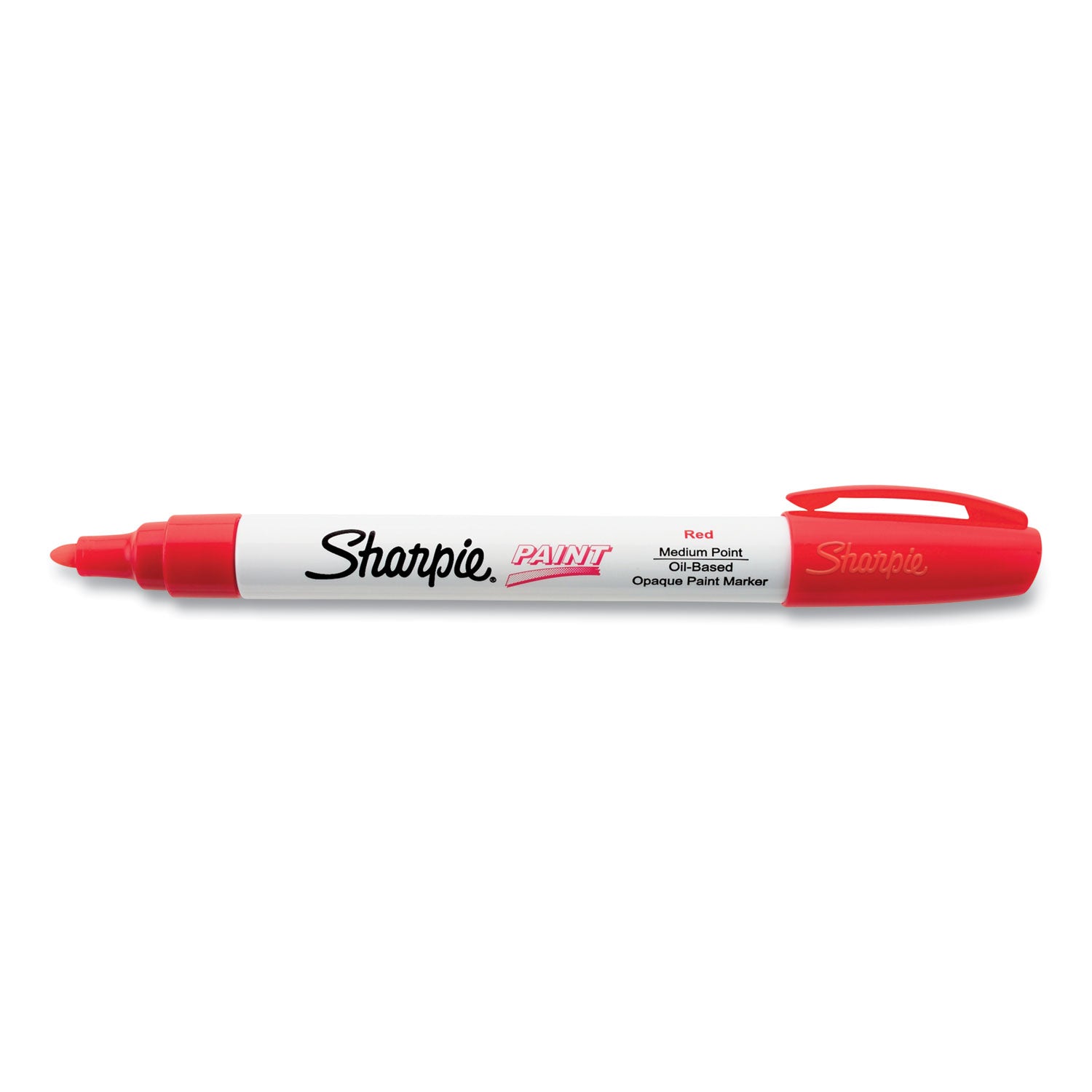 Sharpie® Permanent Paint Marker, Medium Bullet Tip, Red